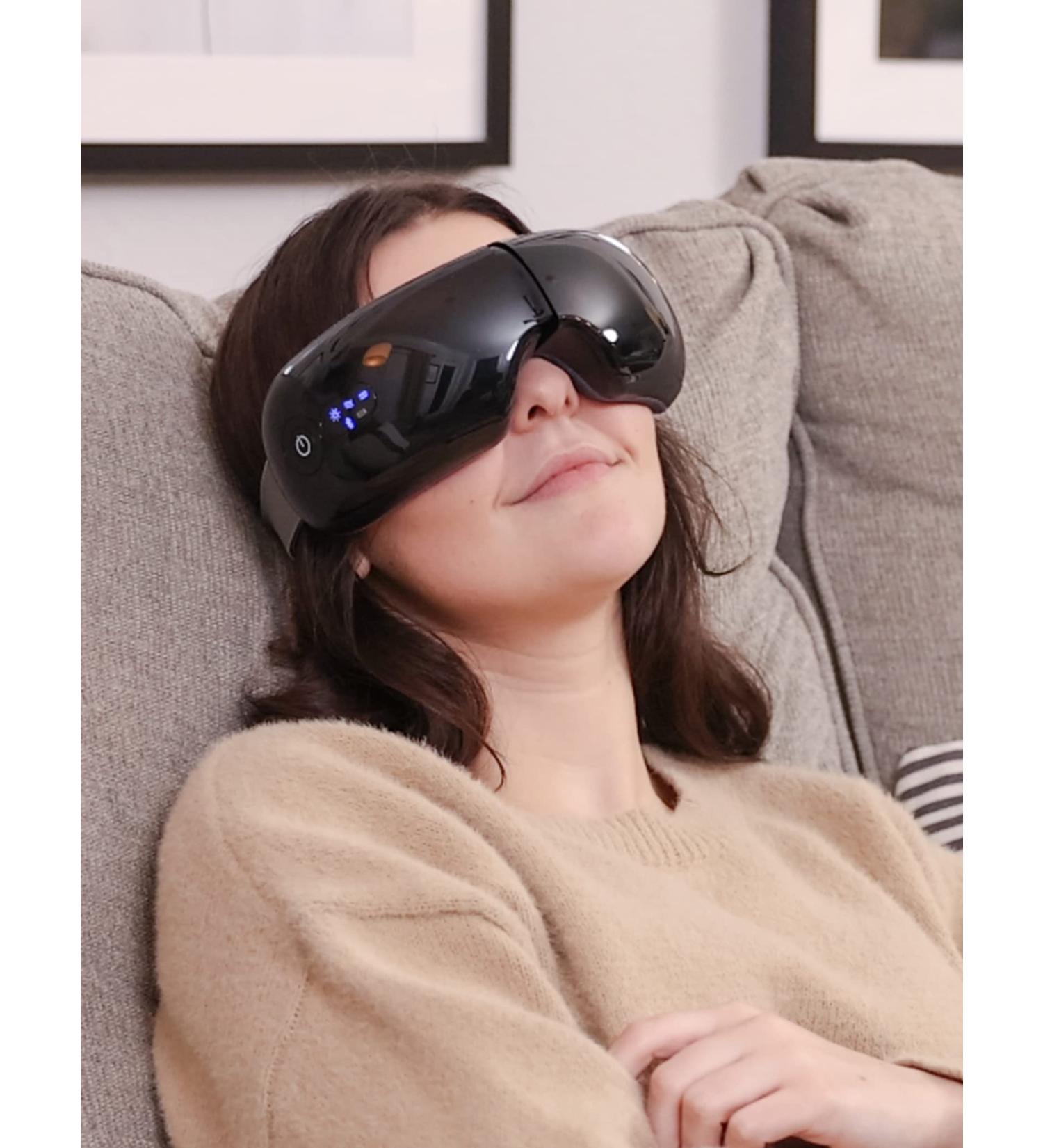Intelligent Eye Massager - Vibrating Eye Mask for Dry Eyes | Shop Internationally Black - Buy Online on GoSupps.com