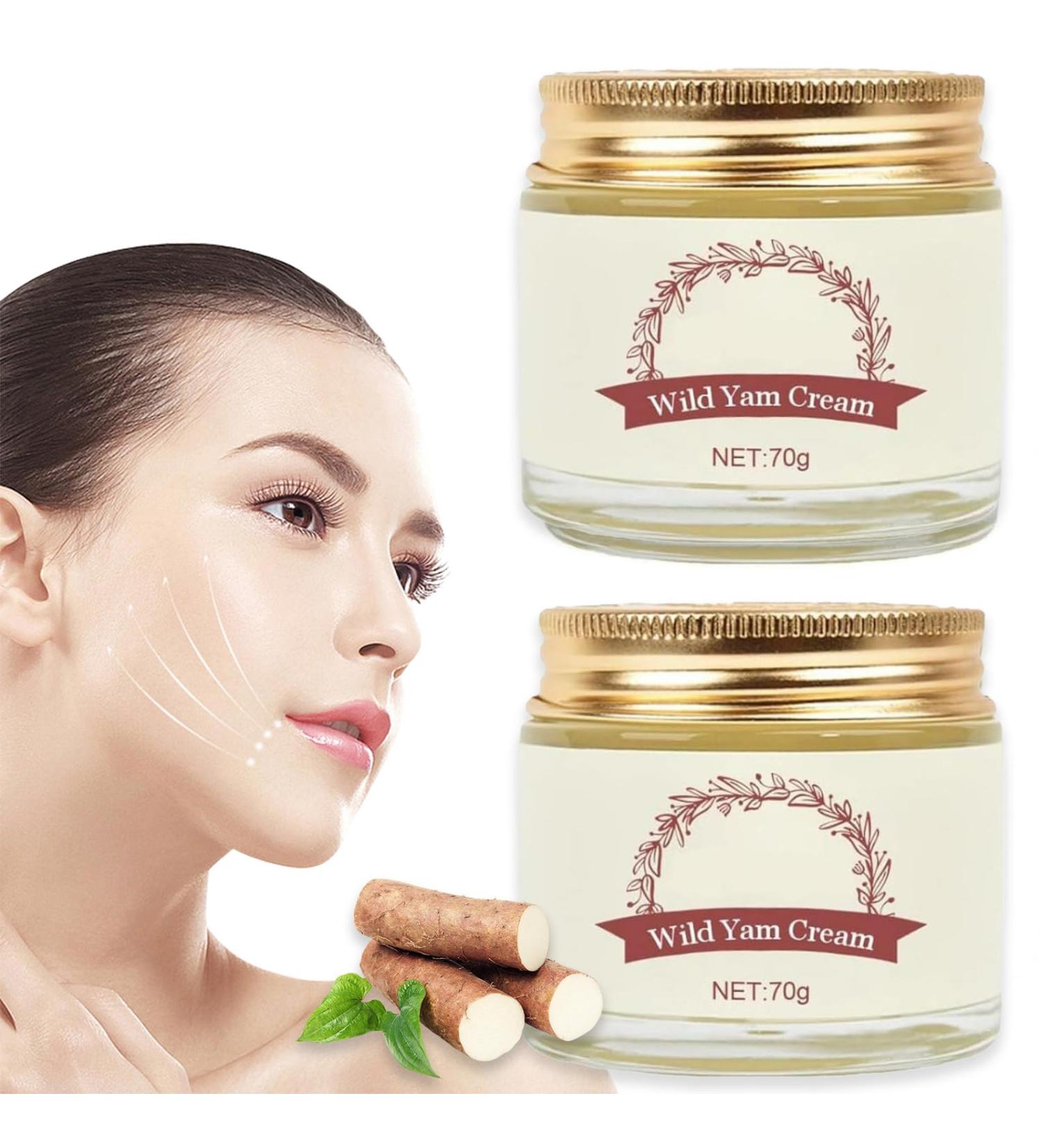 Wild Yam Cream | All-Purpose Moisturizing Cream for Face Hands & Body | Deep Nourishment for All Skin Types | 2PCS - Buy Online on GoSupps.com