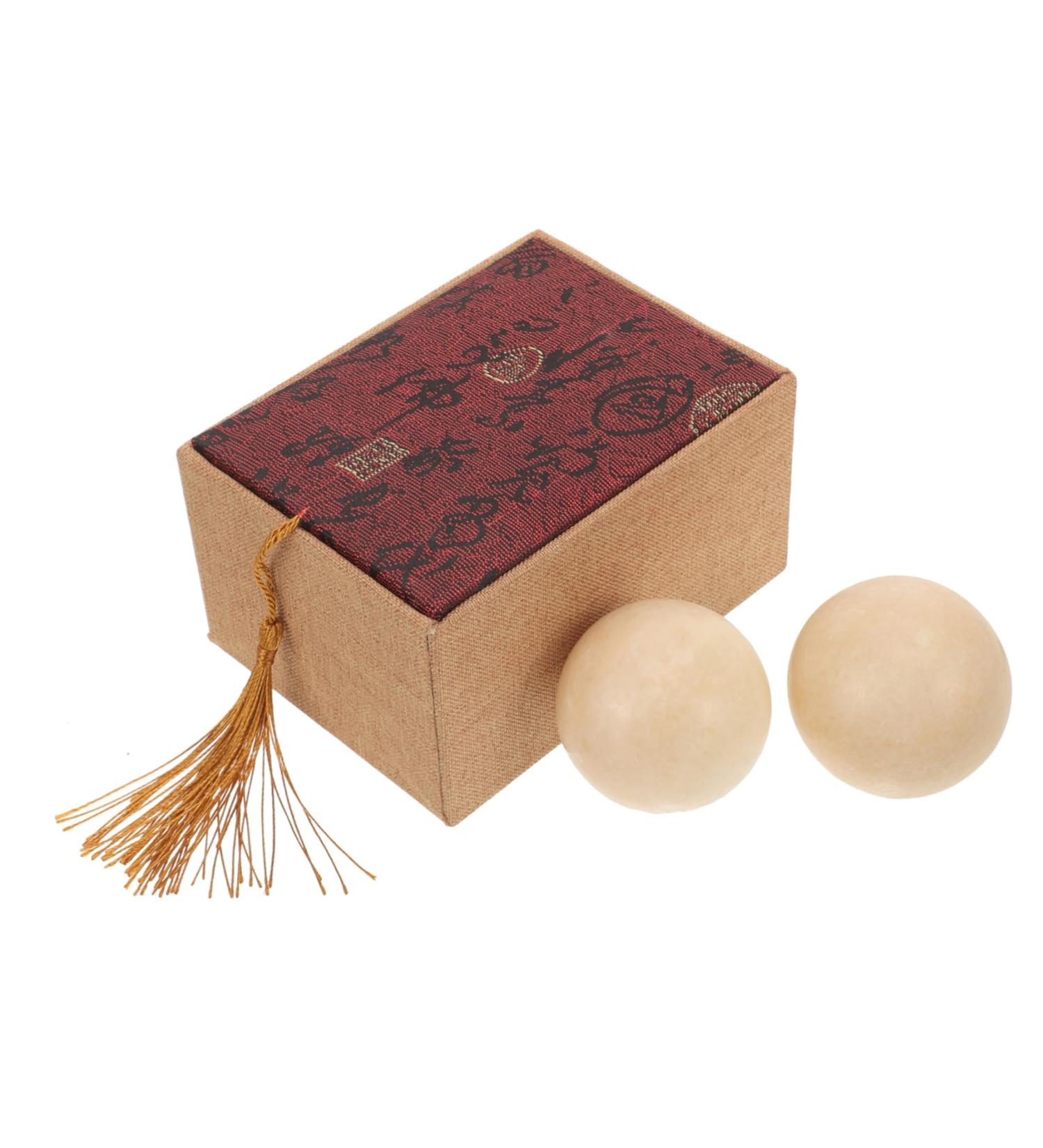 Buy Minkissy 1 Set Jade Fitness Handballs - Portable Hand Exercise Balls for Massage & Training - International Shipping - Buy Online on GoSupps.com