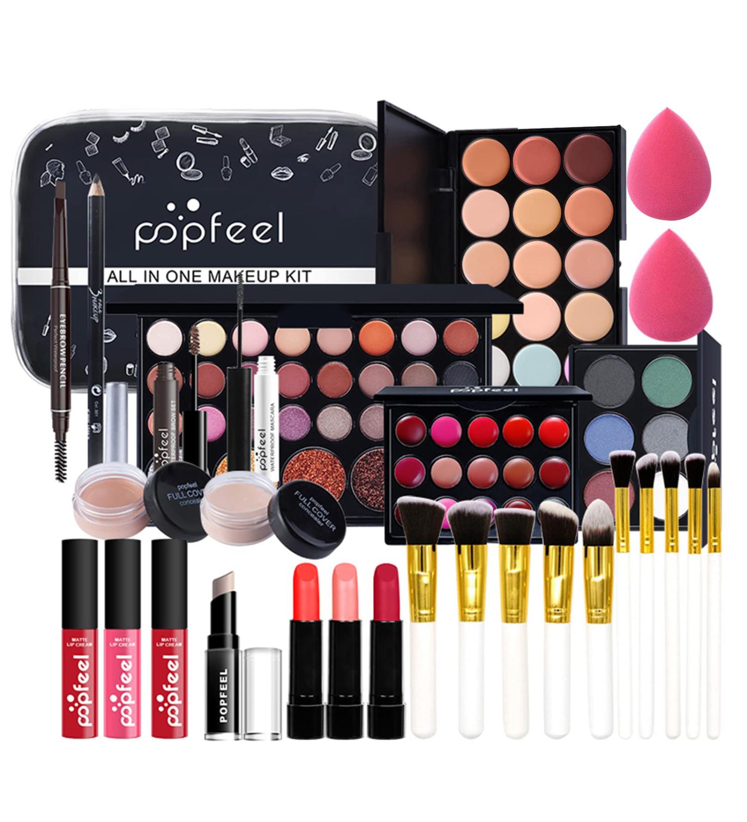 Joyeee Makeup Sets for Women Full Kit All in One Makeup Gift Starter Set Make up Set for Teenagers Girls Makeup Bundle Include Eyeshadow Palette Lipstick Eyebrow Pencil Brushes for Cosmetic Gift H#29Pcs - Buy Online on GoSupps.com