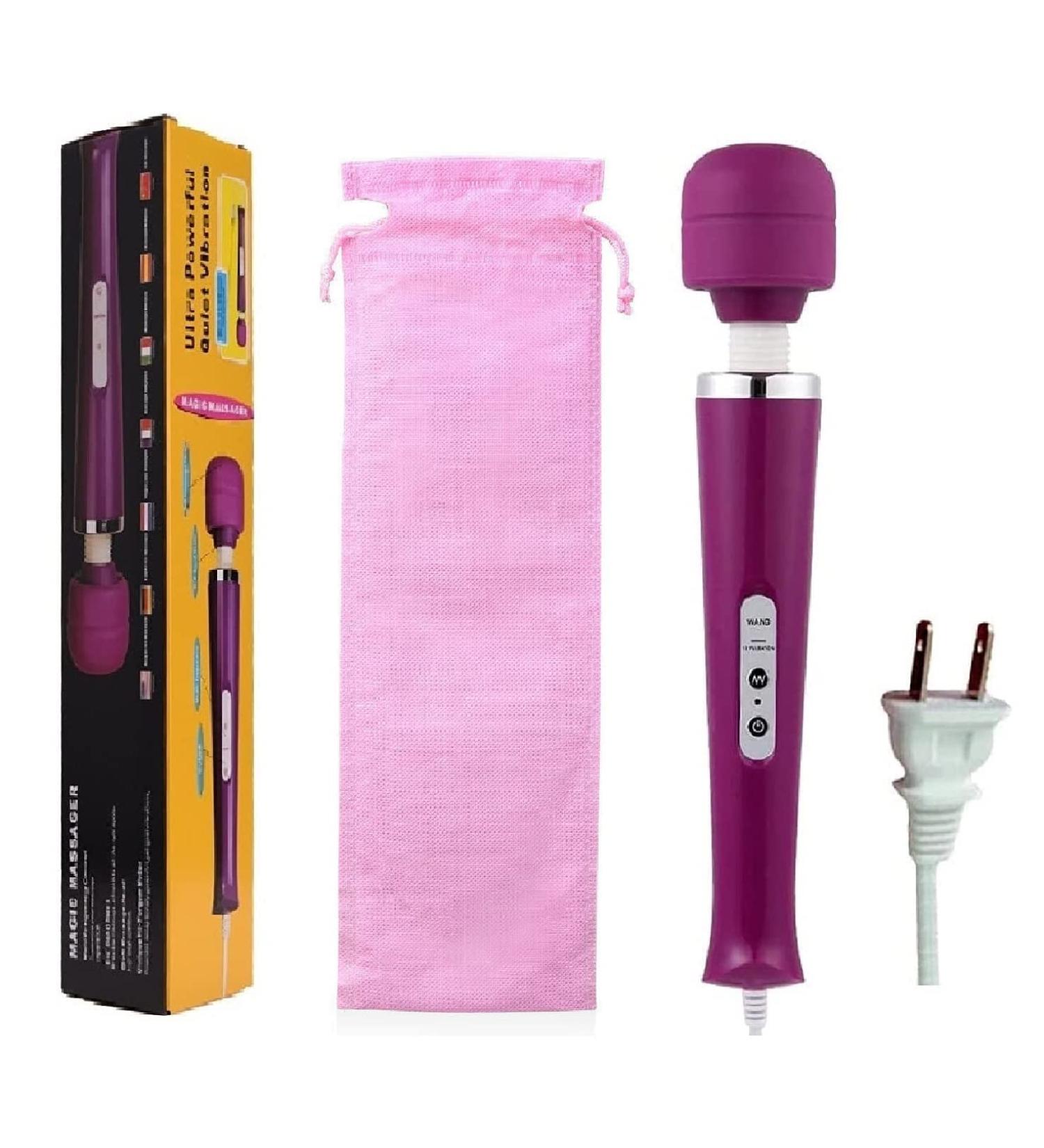 Gajoin Powerful Vibrating Massager for Women - Handheld Electric Back Massager for Sport Recovery and Pain Relief - Purple - Buy Online on GoSupps.com