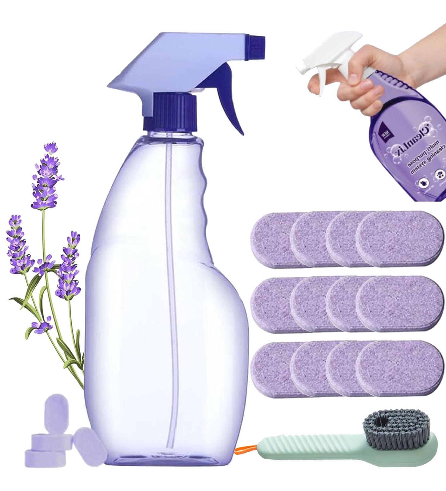Cleanlix Cleaner Cleanlix Cleaning Spray Cleanlix Cleaner For Instant Stain Removal Cleanlix The All-In-One Solution With Concentrated Cleaning Tablets (1bottle+12 CleanLix tablet) - Buy Online on GoSupps.com
