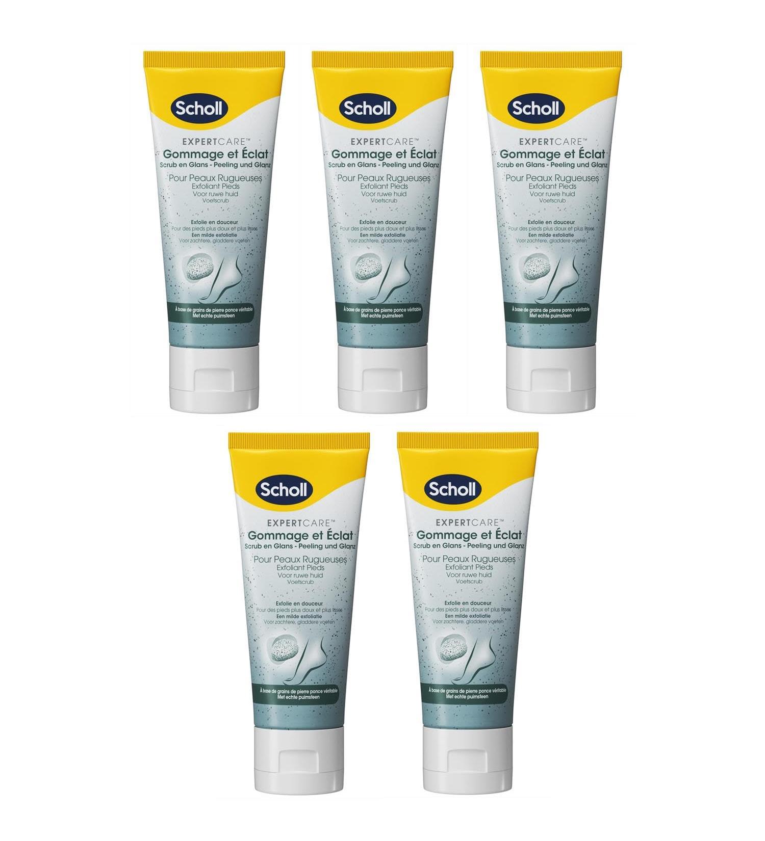 SCHOLL Pack of 5 Volcanic Pumice Foot Peeling and Radiance Creams - 75 ml - Buy Online on GoSupps.com