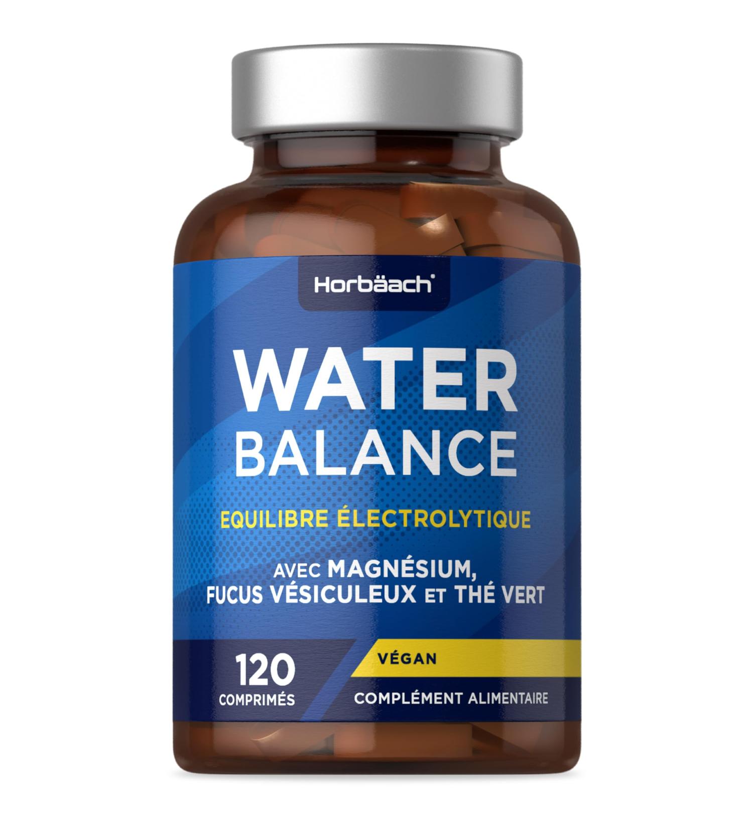 Powerful Draining Water Retention | 120 Vegan Tablets | Electrolyte Complex With Magnesium Green Tea and Fucus | Water Balance - Buy Online on GoSupps.com