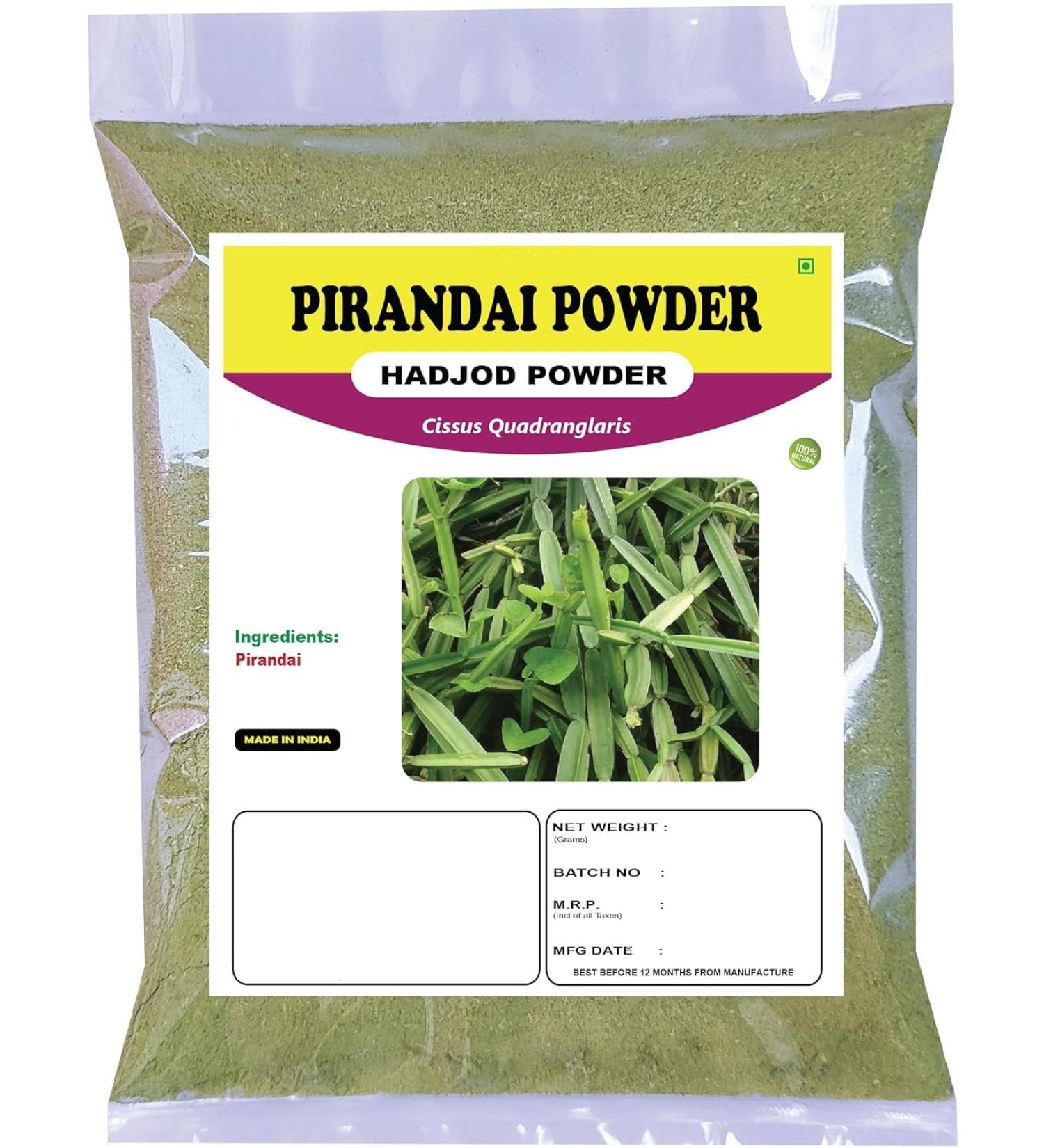 NN Pirandai Powder - Pack of 2 x 100g - Nalleru | Cissus Quadranglaris | Hadjod Powder