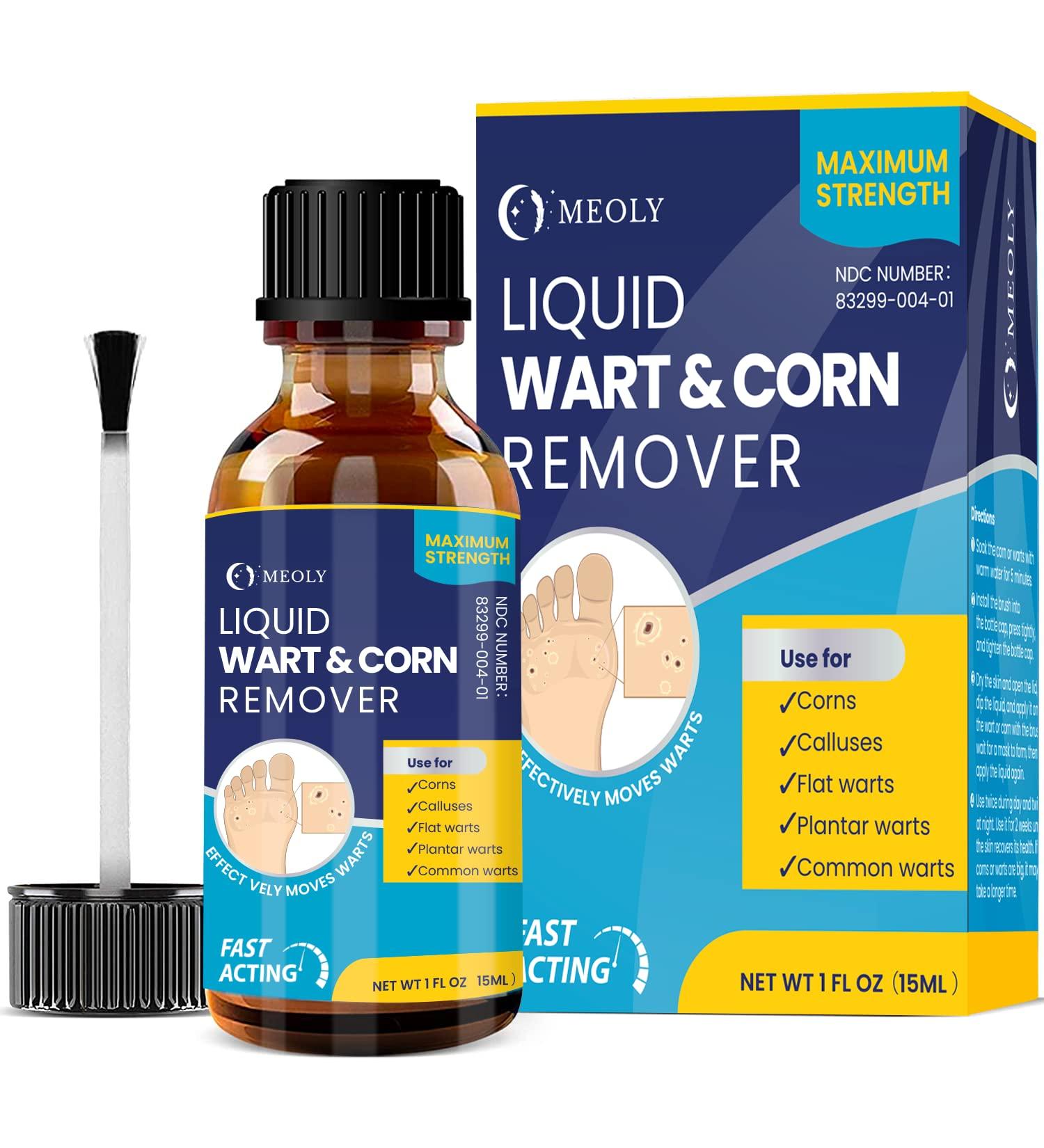Meoly Maximum Treatment Liquid Corn & Callus Remover for Fast Foot Care - Plantar & Common Callus Treatment for Kids & Adults - Buy Online on GoSupps.com
