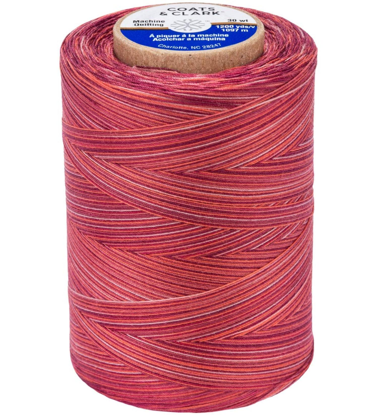 Coats & Clark Star Mercerized Cotton Quilting Thread 1200 Yd Multicolor - Bowl of Cherries - Buy Online on GoSupps.com