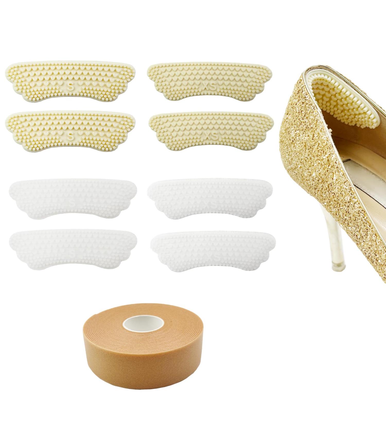 Daily Treasures 4Paris Silicone Heel Pads for Shoes | Reusable Heel Grips & Cushions for Comfort | Anti-Wear Patch Included | Ideal for Men & Women - Buy Online on GoSupps.com