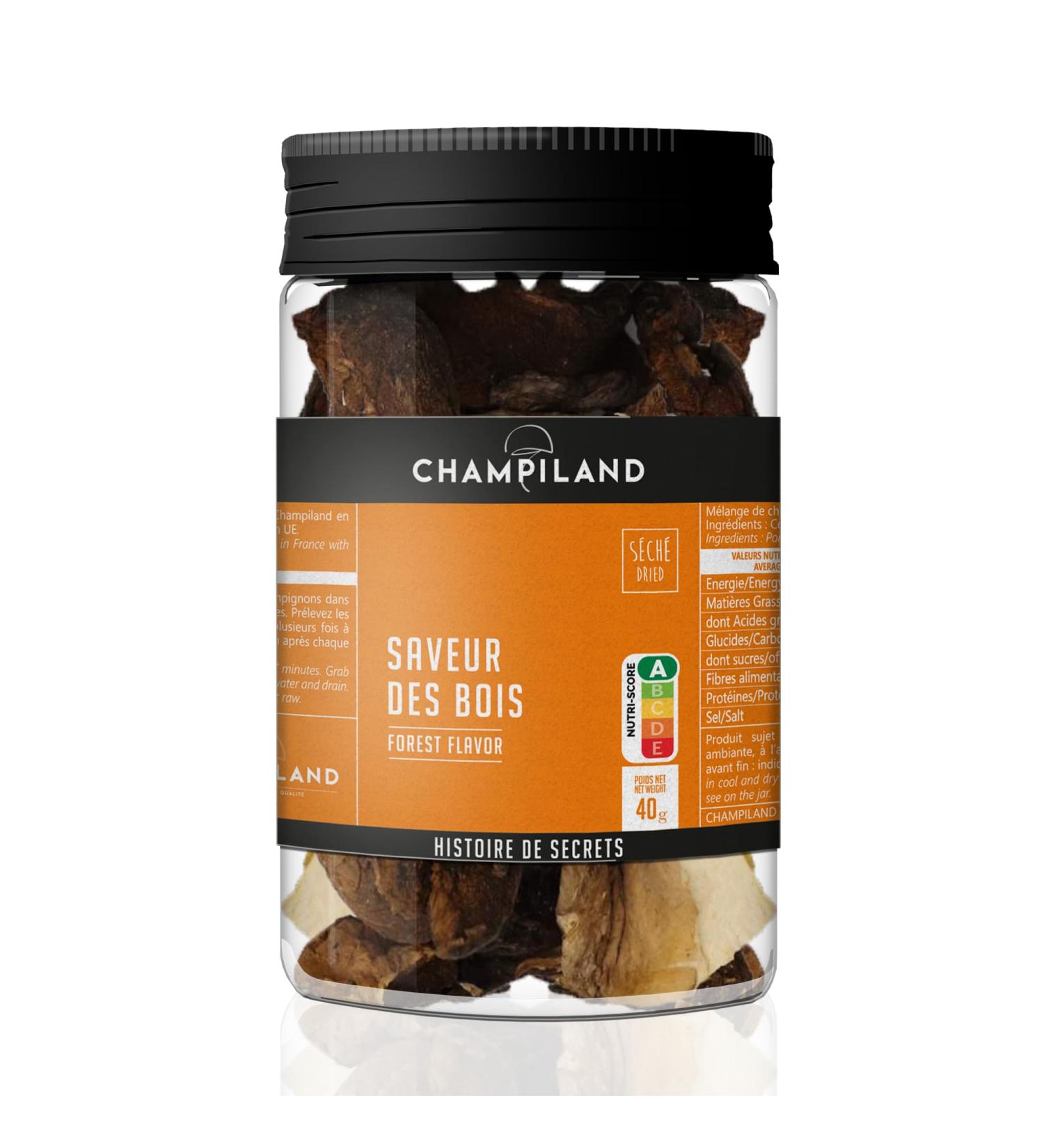 Champiland - Mix of Dried Mushrooms with Forest Flavor - Ceps Luteus Oyster Mushrooms Trumpets - Hand-Sorted in the S - Buy Online on GoSupps.com