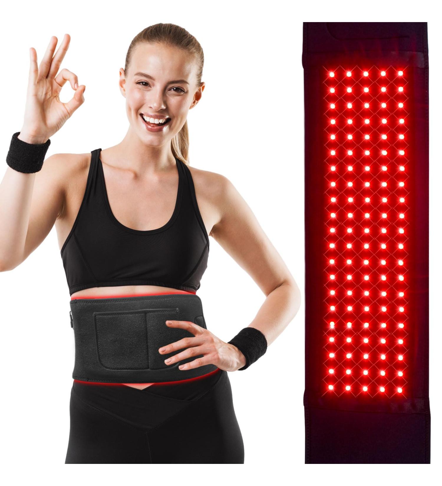 Red Light Lamp Belt Near Infrared Light with 105pcs LEDs 3 in 1 Chip Portable with Cord and Timing Mode Waist Wrap for Home/Office Use with No Case - Buy Online on GoSupps.com