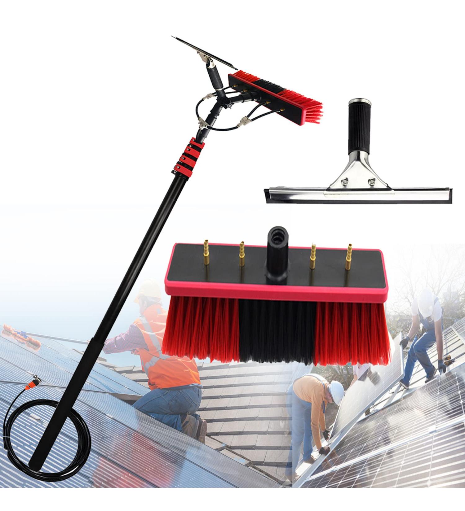 Window Cleaning Pole Kit Water Fed Telescopic Brush Extendable Cleaner Conservatory Roof Extending Rod Water Spray Brush Window Glass Photovoltaic Plate Cleaning 5.4M/18FT - Buy Online on GoSupps.com