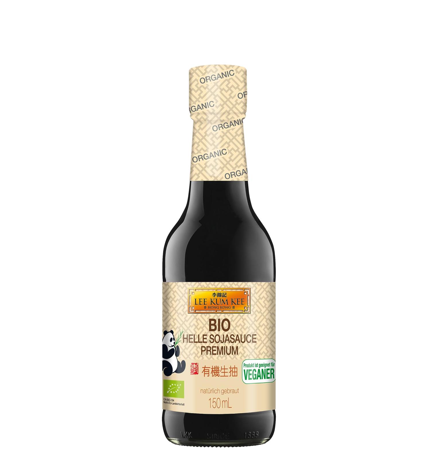 Lee Kum Kee Organic Light Soy Sauce - Premium Soy-Based Seasoning - 150ml | International Shipping Available - Buy Online on GoSupps.com