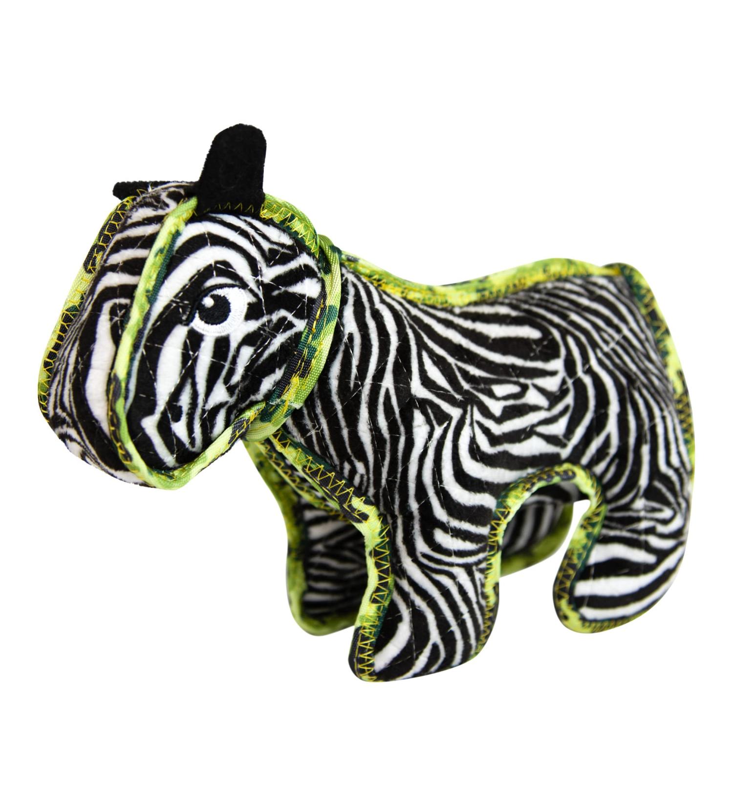 Outward Hound Xtreme Seamz Zebra Squeaky Plush Toy for Dogs | Durable & Reinforced Design for Long-lasting Play - Buy Online on GoSupps.com