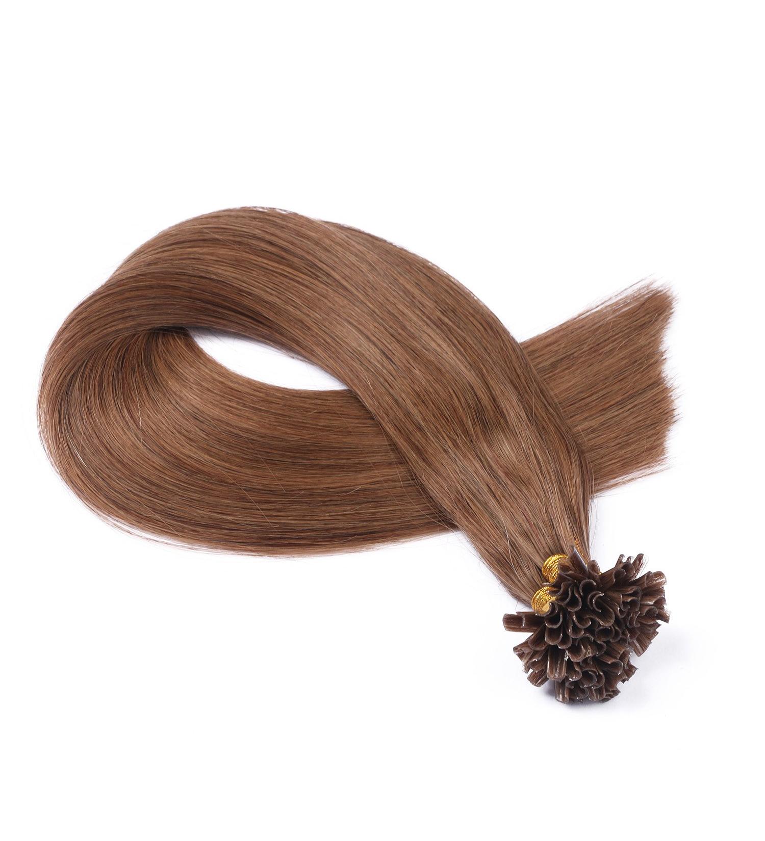 Buy 100% Remy Keratin Bonding Hair Extensions - #7 Mittelaturblond - 40cm 25 Strands U-Tip - High Quality by Novon - Buy Online on GoSupps.com