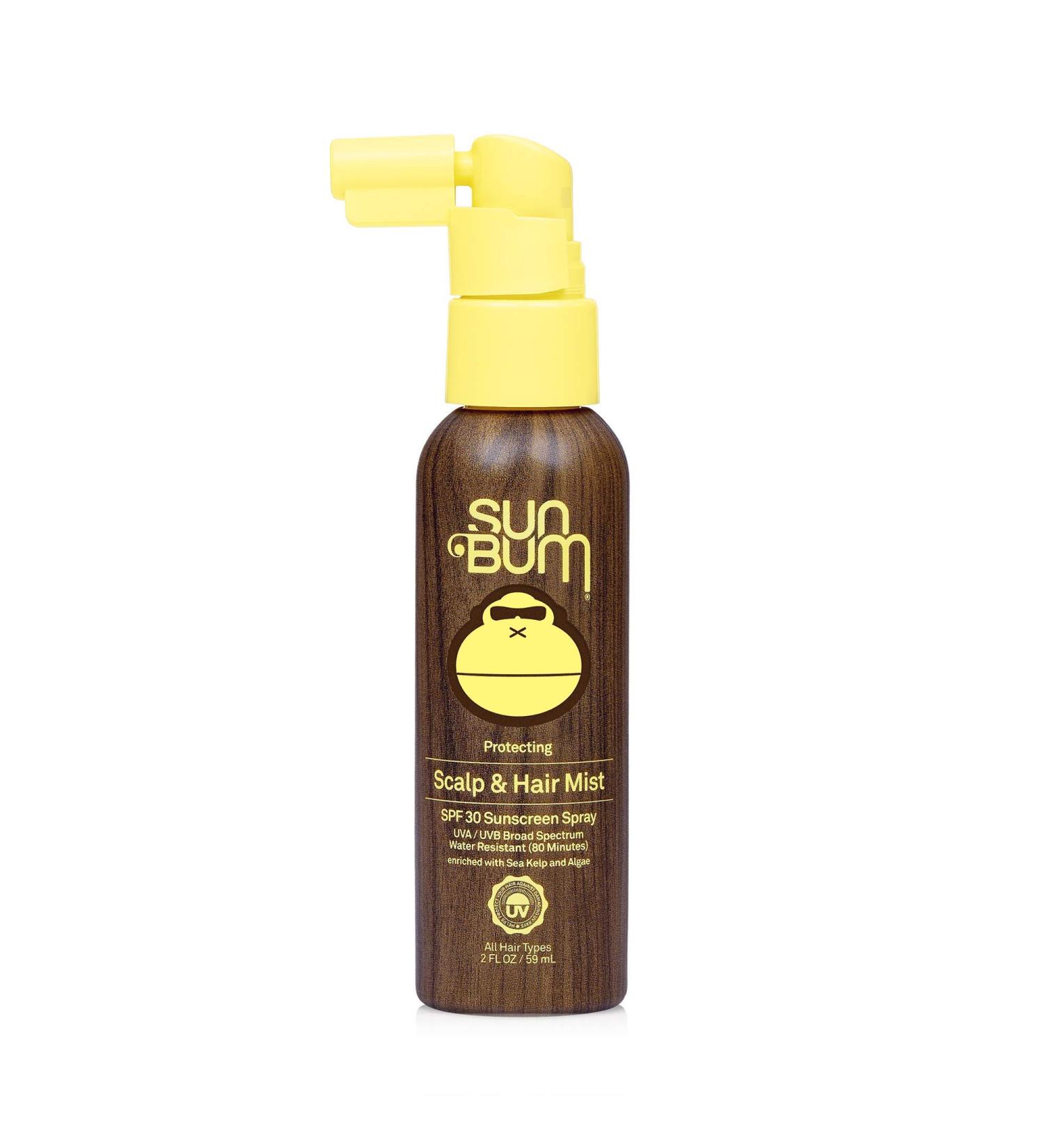Sun Bum Original SPF 30 Sunscreen Scalp and Hair Mist - Vegan, Reef Friendly, Broad Spectrum UVA/UVB Protection with Vitamin E - 2 OZ - Buy Online on GoSupps.com