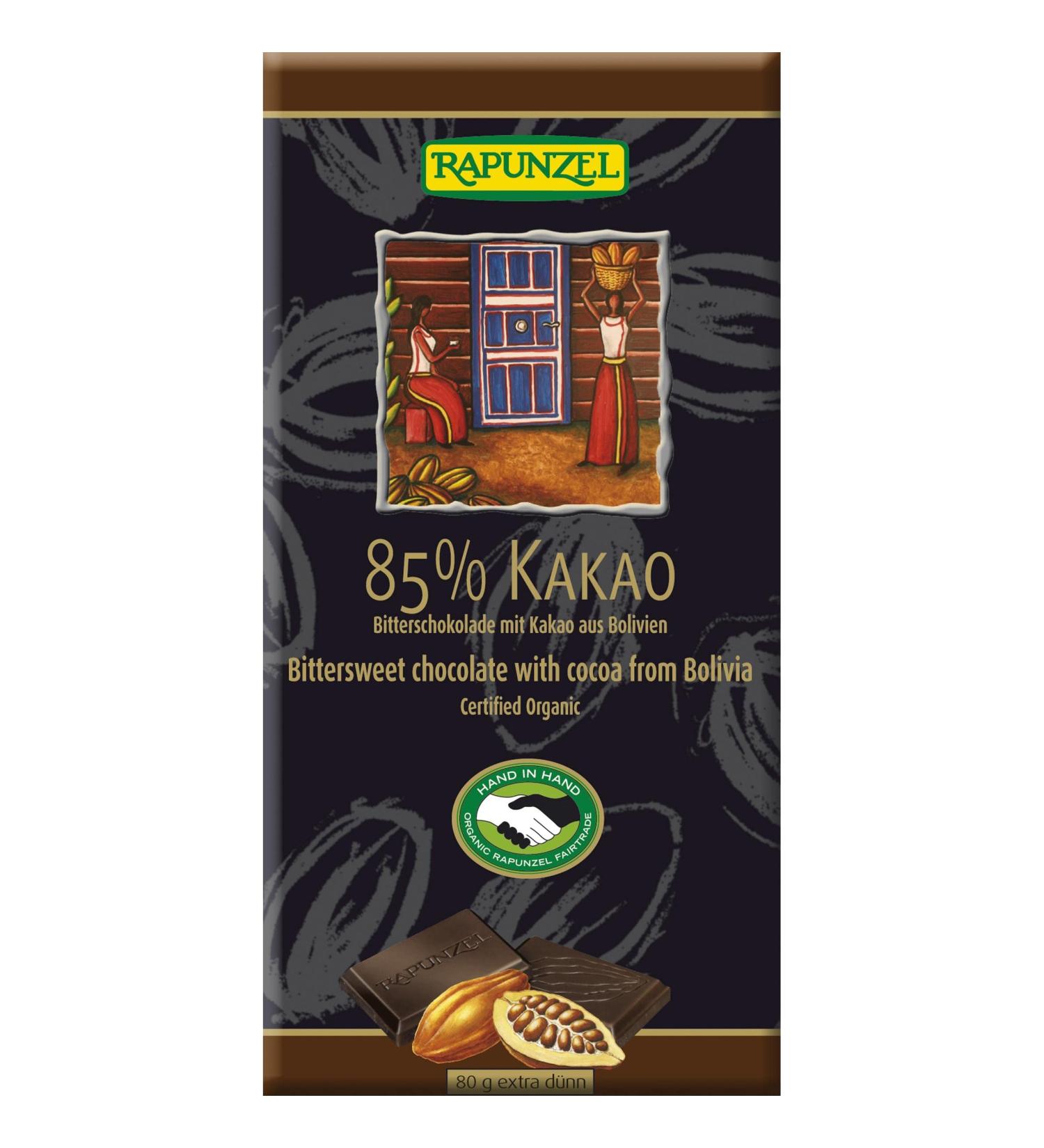 DARK CHOCOLATE 85% 80G -