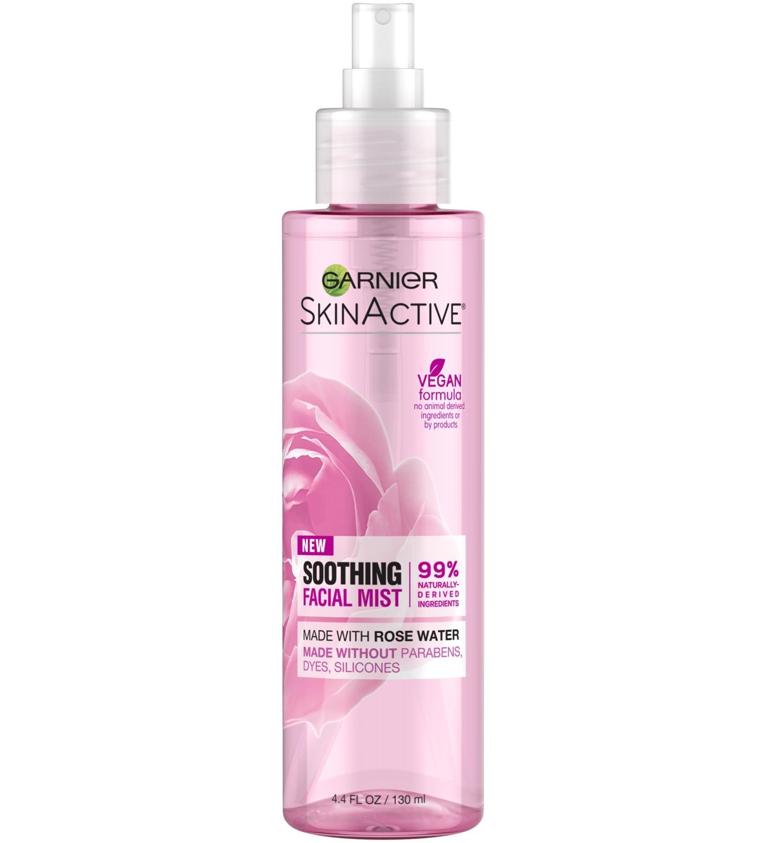 Garnier SkinActive Soothing Facial Mist with Rose Water - 4.4 fl oz for Hydrated Skin - Buy Online on GoSupps.com