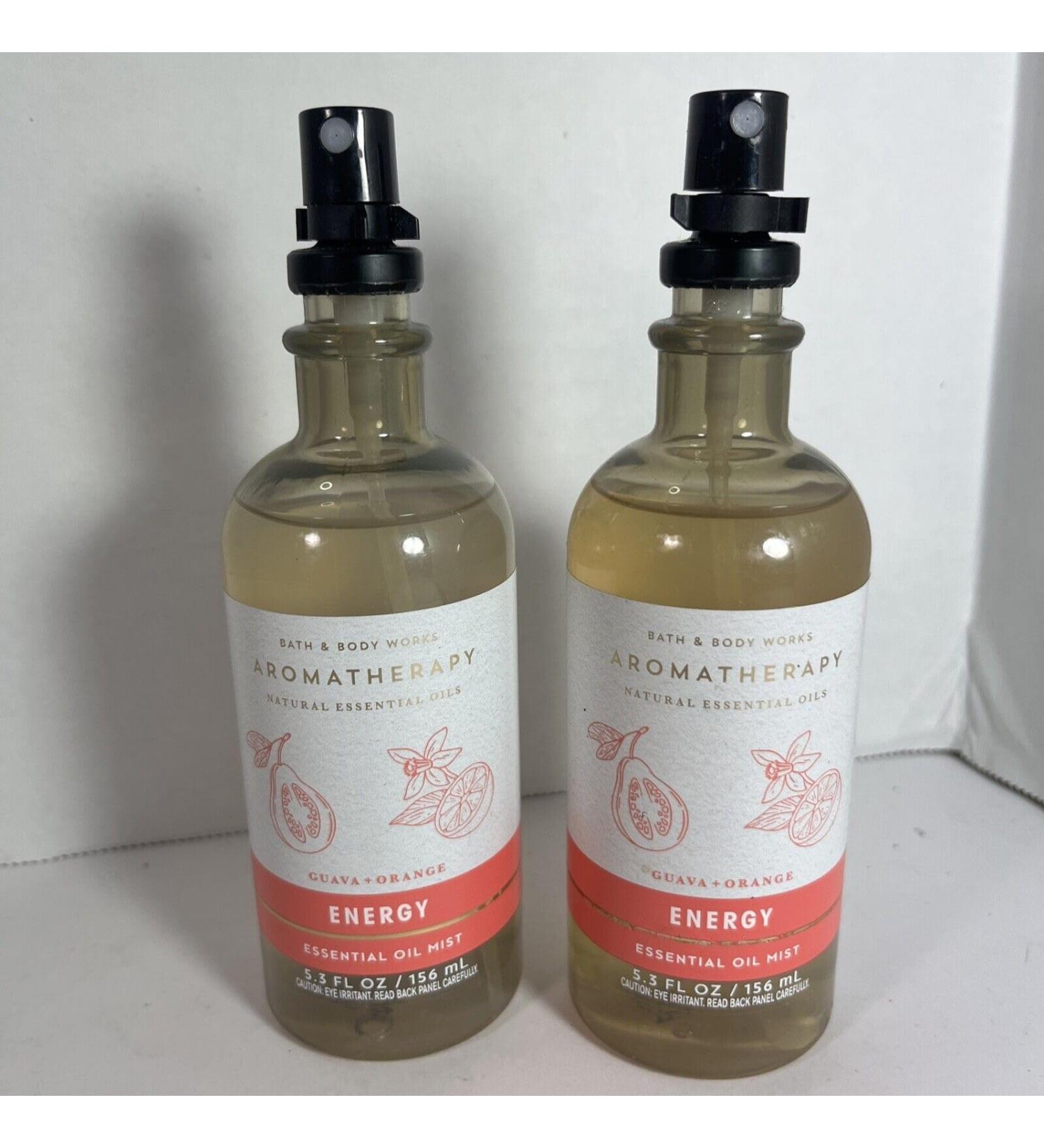 2 Aromatherapy Energy Guava Orange Essential Oil Pillow Mist Bath Body 5.3