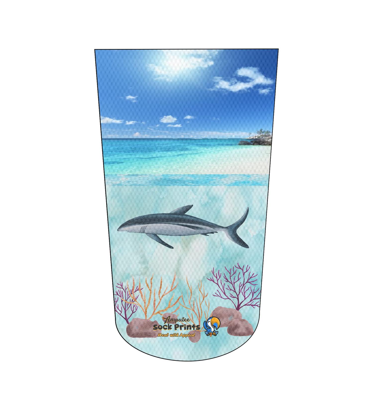 Buy Heal with Appeal Amputee Stump Sock - Shark by Ocean Floor | 3Ply Comfort & Support for Amputees - International Shipping Available - Buy Online on GoSupps.com