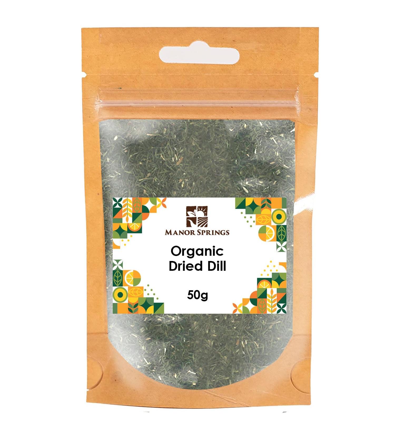 Manor Springs Organic Dried Dill 50g - Pure and Natural | Buy Online - Buy Online on GoSupps.com