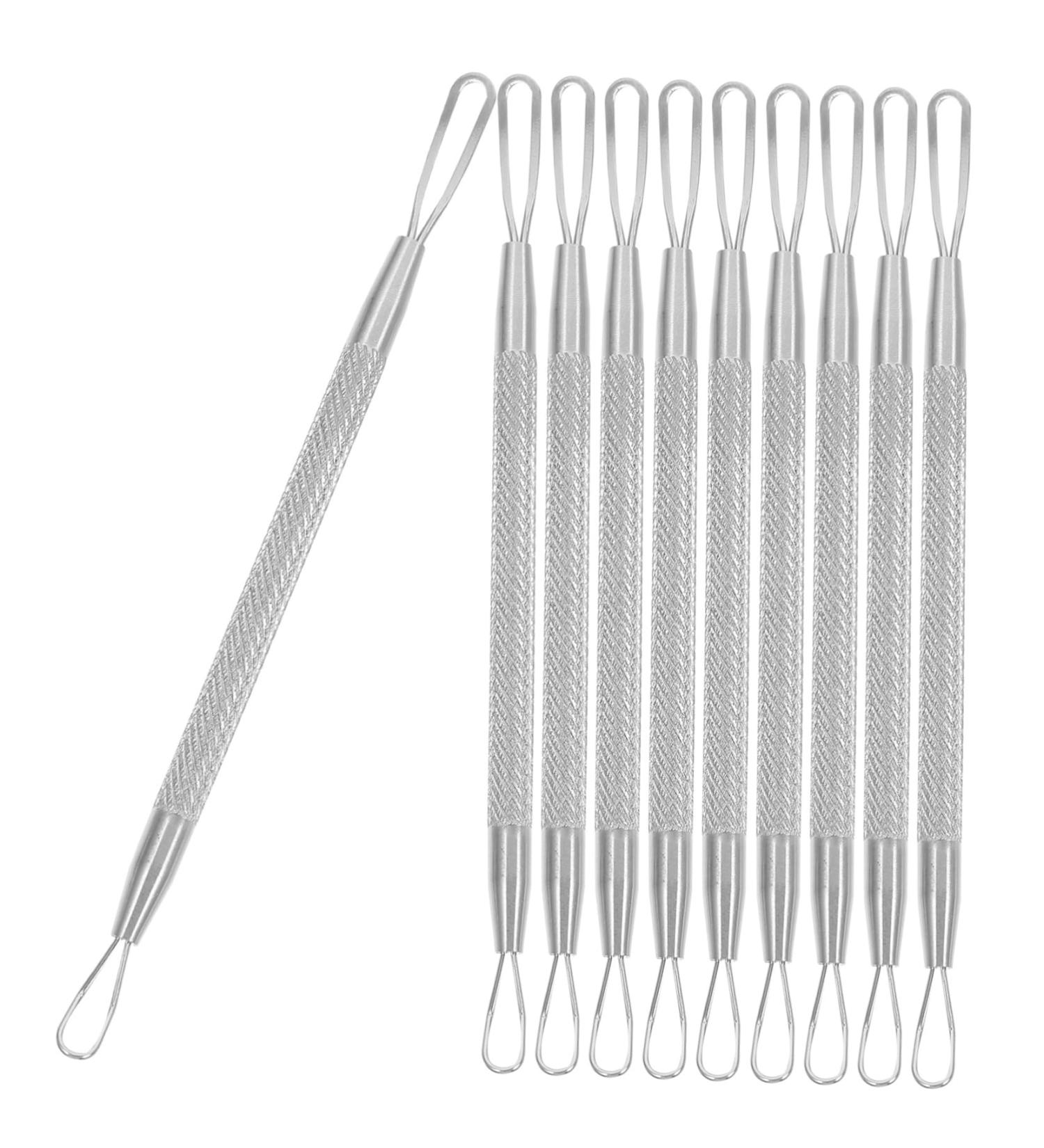 Healeved 7pcs Double-headed Extrusion Ring Needles Pimple Needle Pore Cleaning Kits Blackhead Removers Pimple Tools Pimple Removers Double-headed Beauty Tools Comedone Extractors - Buy Online on GoSupps.com