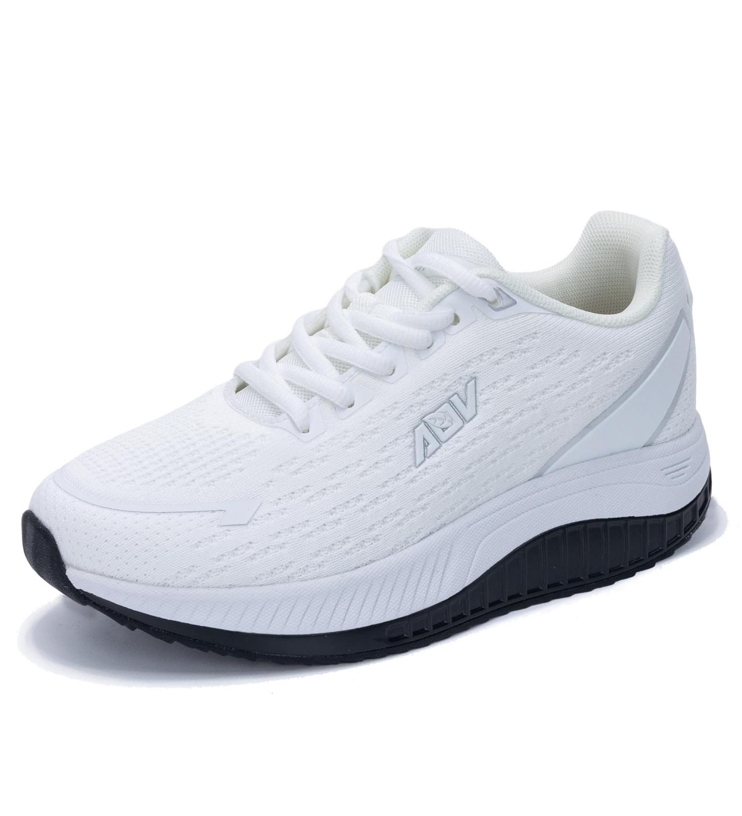 Womens Arch Support Walking Shoes for Plantar Fasciitis | Orthotic Fashion Sneakers for Heel & Foot Pain Relief - Size 6.5 All White - Buy Online on GoSupps.com