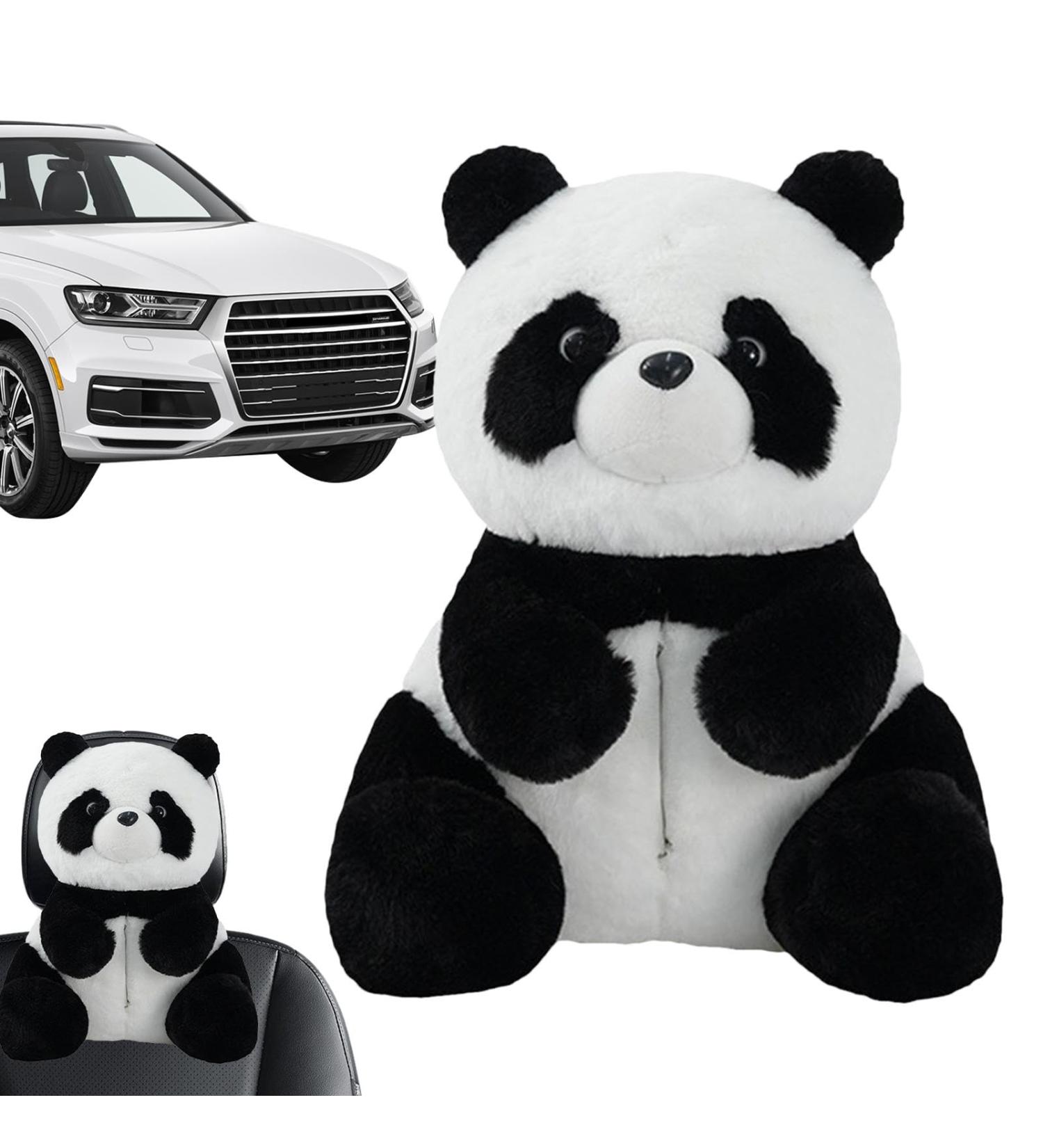Car Tissue Dispenser | Cute Panda Car Seat Tissue Paper Dispenser | Cartoon Animals Tissue Box Car Organizer Backseat Seatback Tissue Box for Organization - Buy Online on GoSupps.com
