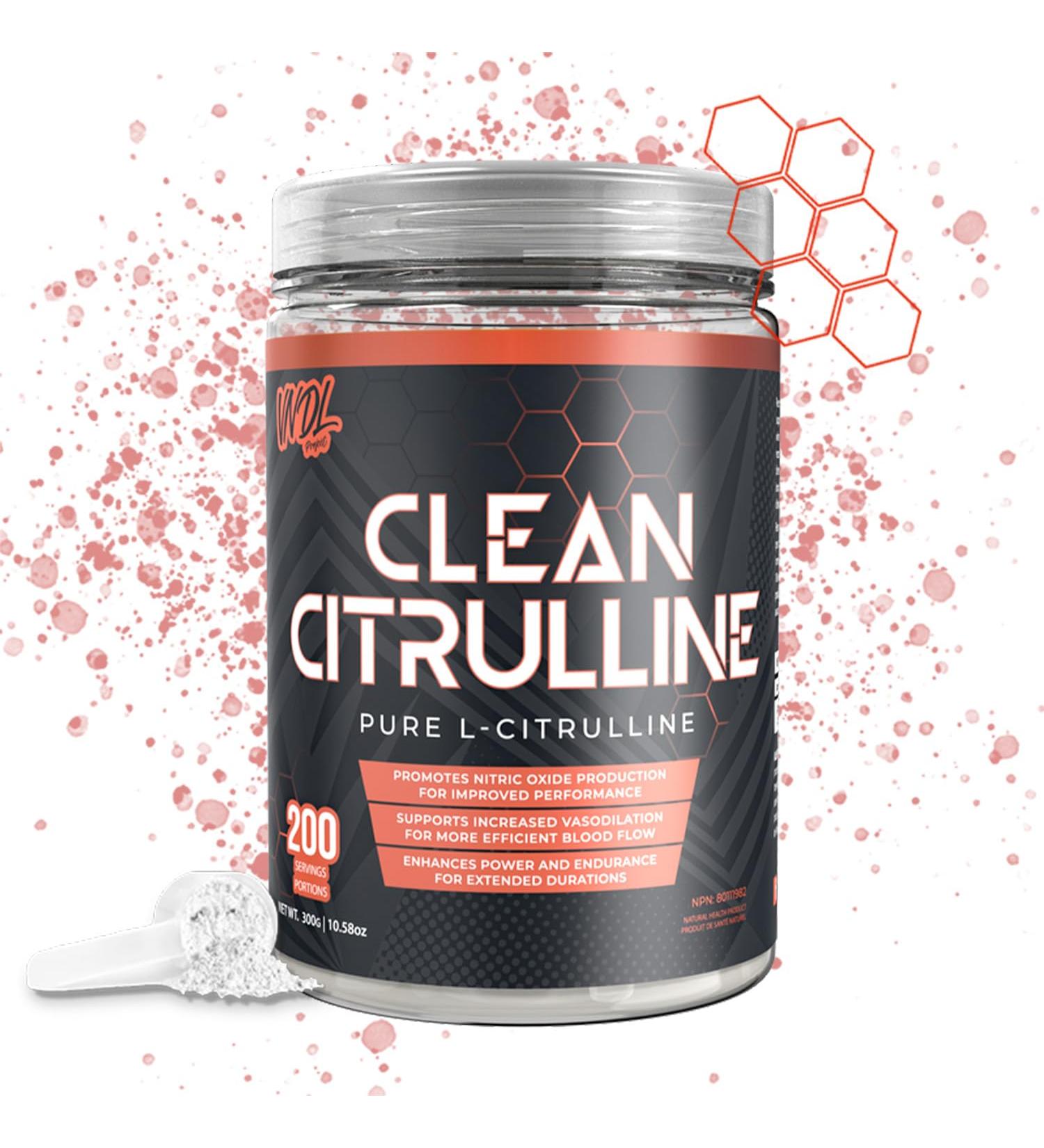 VNDL Clean Citrulline - 100% Pure L-Citrulline Pre Workout Powder to Promote Nitric Oxide Production - Unflavoured 200 Servings (300g) Clean Citrulline Powder (300g) - Buy Online on GoSupps.com