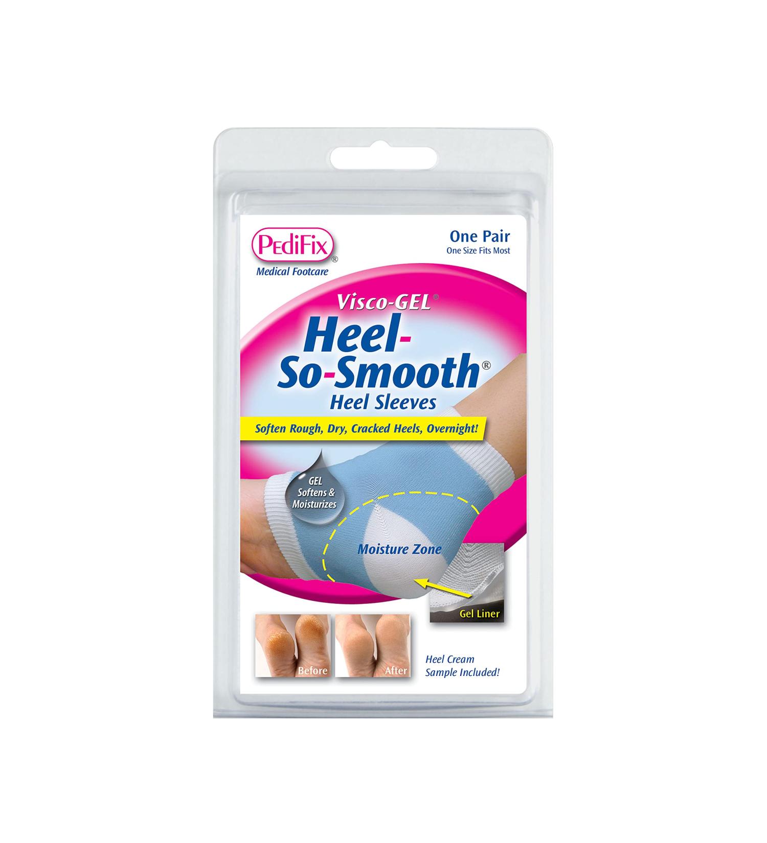 Pedifix Visco-Gel Heel-So-Smooth Sleeves - One Size Blue | Comfort & Support for Heel Pain Relief - Buy Online on GoSupps.com