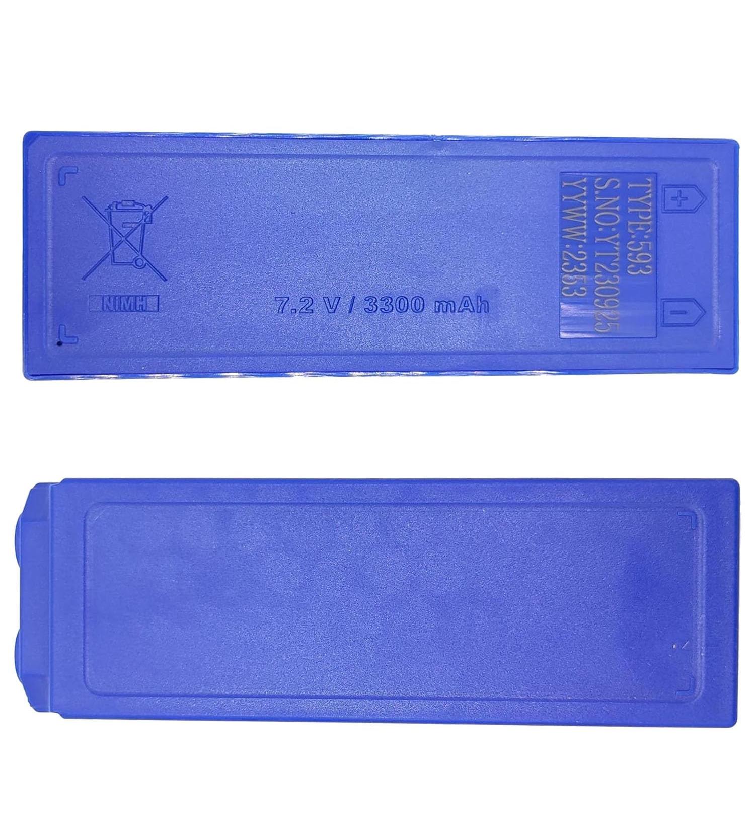 WELLVEUS 2 Pack Scanreco 593 Rechargeable NIMH Battery 7.2V 3300mAh - Replacement for Scanreco 593/592/590/960 | Fast International Shipping - Buy Online on GoSupps.com