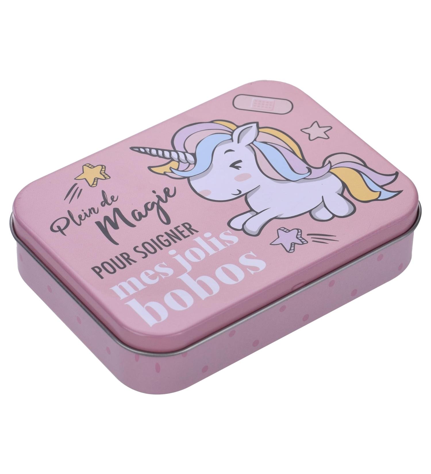 Unicorn Children's Plaster Set - 5 Pieces in Beautiful Metal Box | Perfect for Backpacks & Handbags | Licensed Design - Buy Online on GoSupps.com