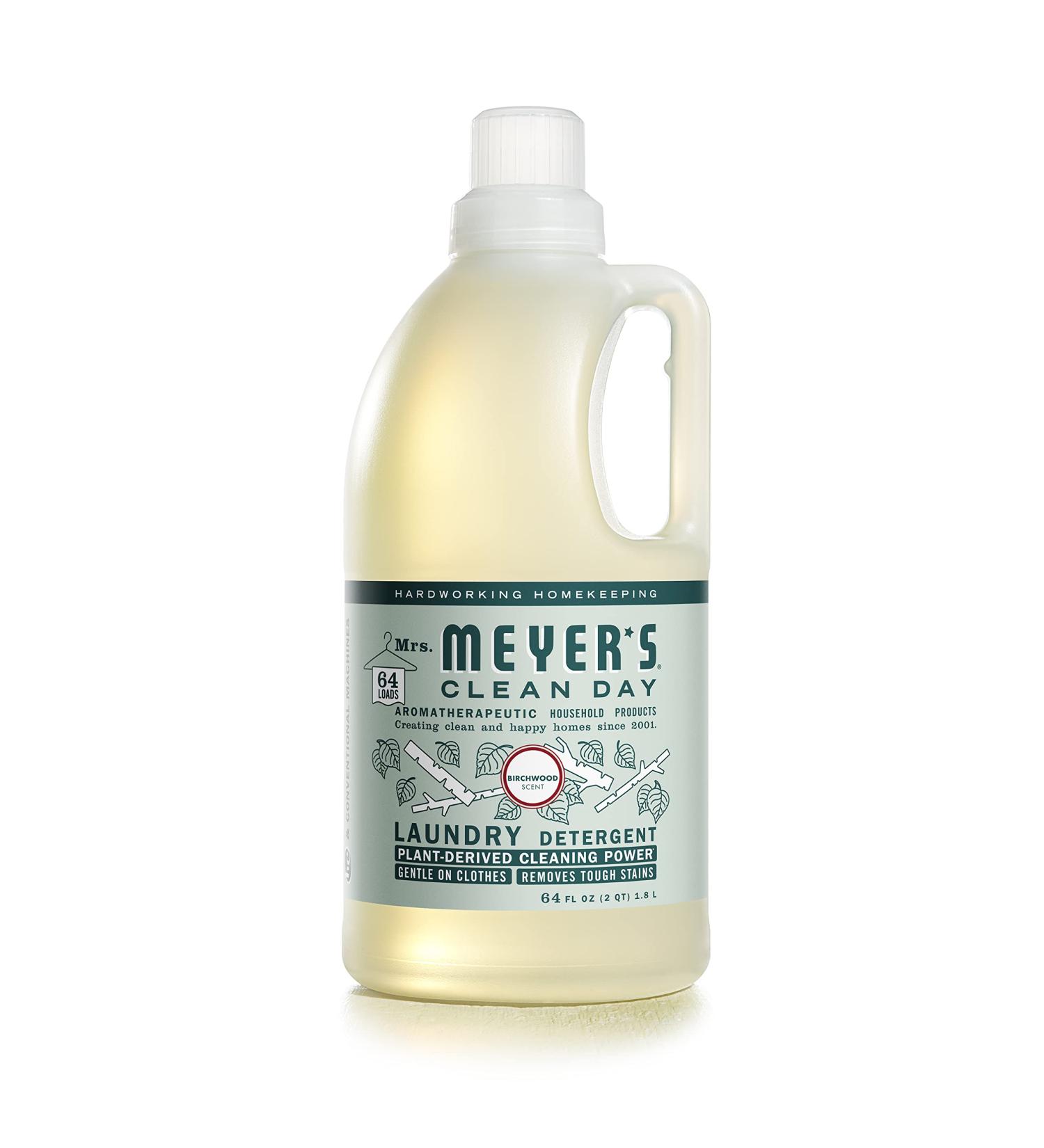 MRS. MEYER'S CLEAN DAY Biodegradable Laundry Detergent - Birchwood Scent 64 oz (64 Loads) - Eco-Friendly Essentials - Buy Online on GoSupps.com