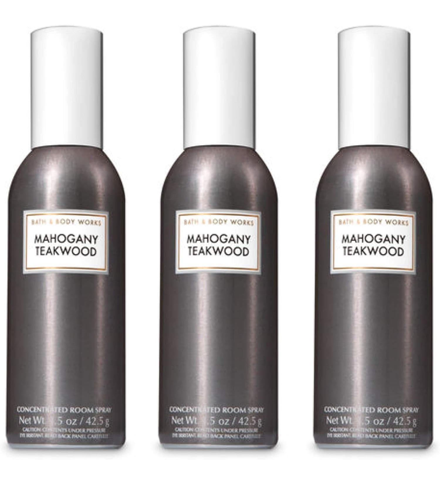Bath & Body Works Mahogany Teakwood Room Spray - Lot of 3 Mahogany Teakwood 1.50 Ounce (Pack of 3)
