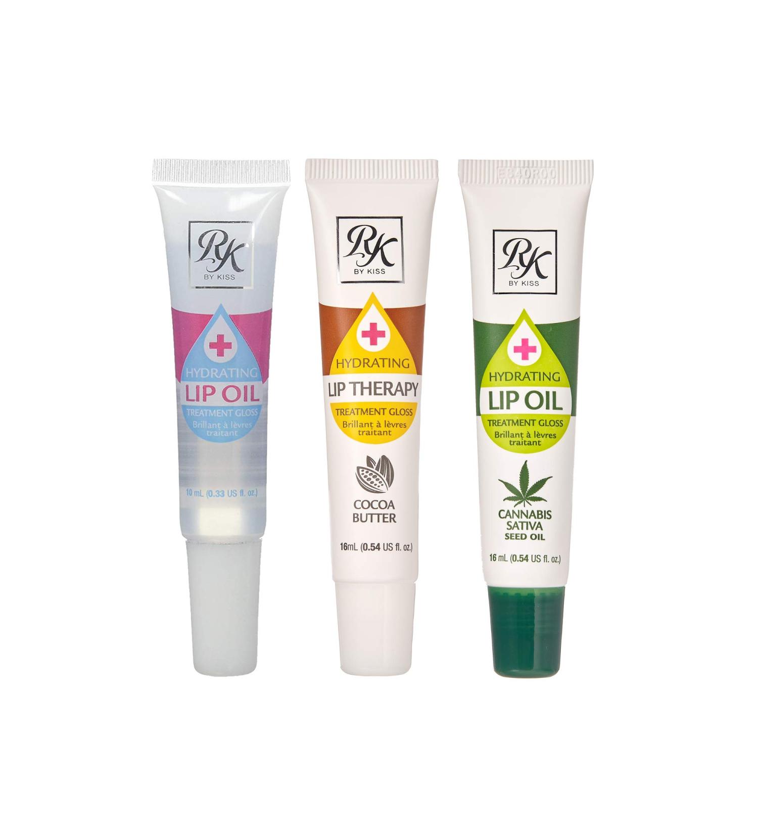Ruby Kisses Hydrating Lip Oil Clear RLO01 with Cocoa Butter & Hemp Seed - Moisturizing Lip Treatment - Buy Online on GoSupps.com