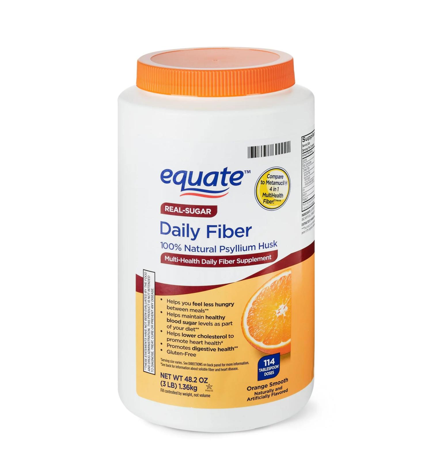 Equate Orange Fiber Therapy Laxative & Supplement 48.2 oz - Fast-Acting Relief - Buy Online on GoSupps.com