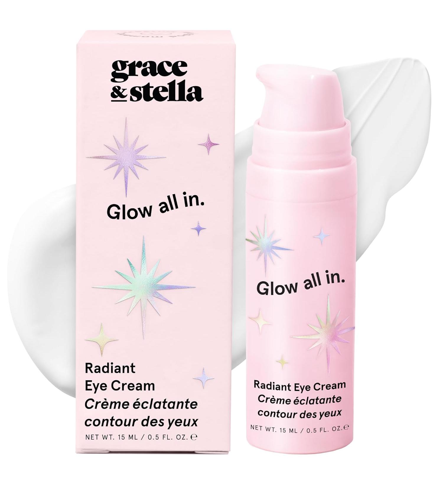 Grace & stella Under Eye Cream Anti Aging Brigthening Cream with Retinol & Caffeine Reduce Dark Circles - 0.5 Oz - Buy Online on GoSupps.com