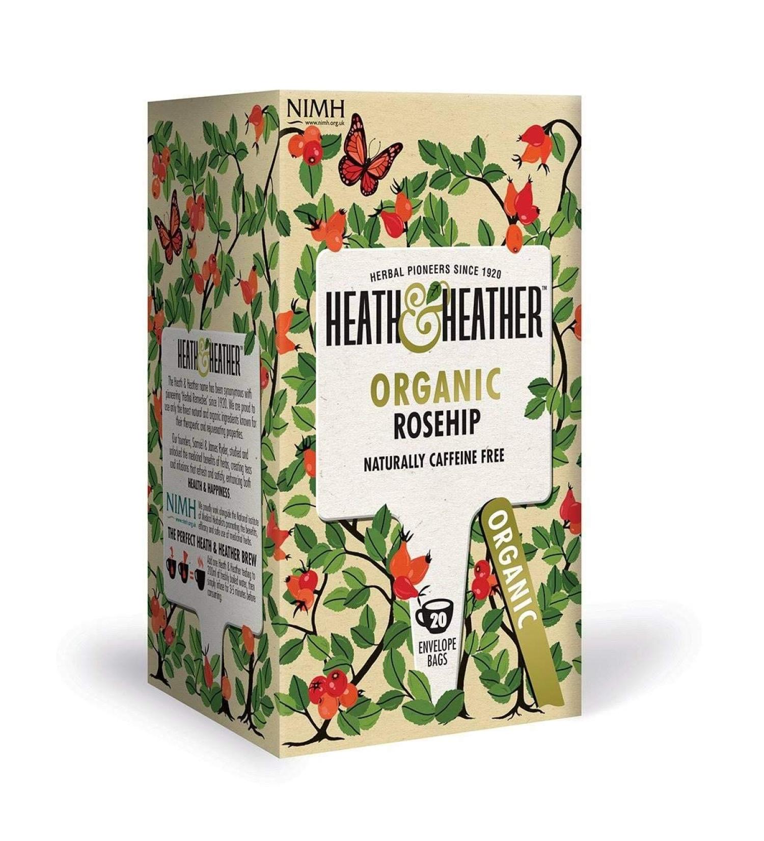 Heath & Heather HEATH & HEATHER Cynorrhodon sauvage bio - 20 sachets - Lot de 6