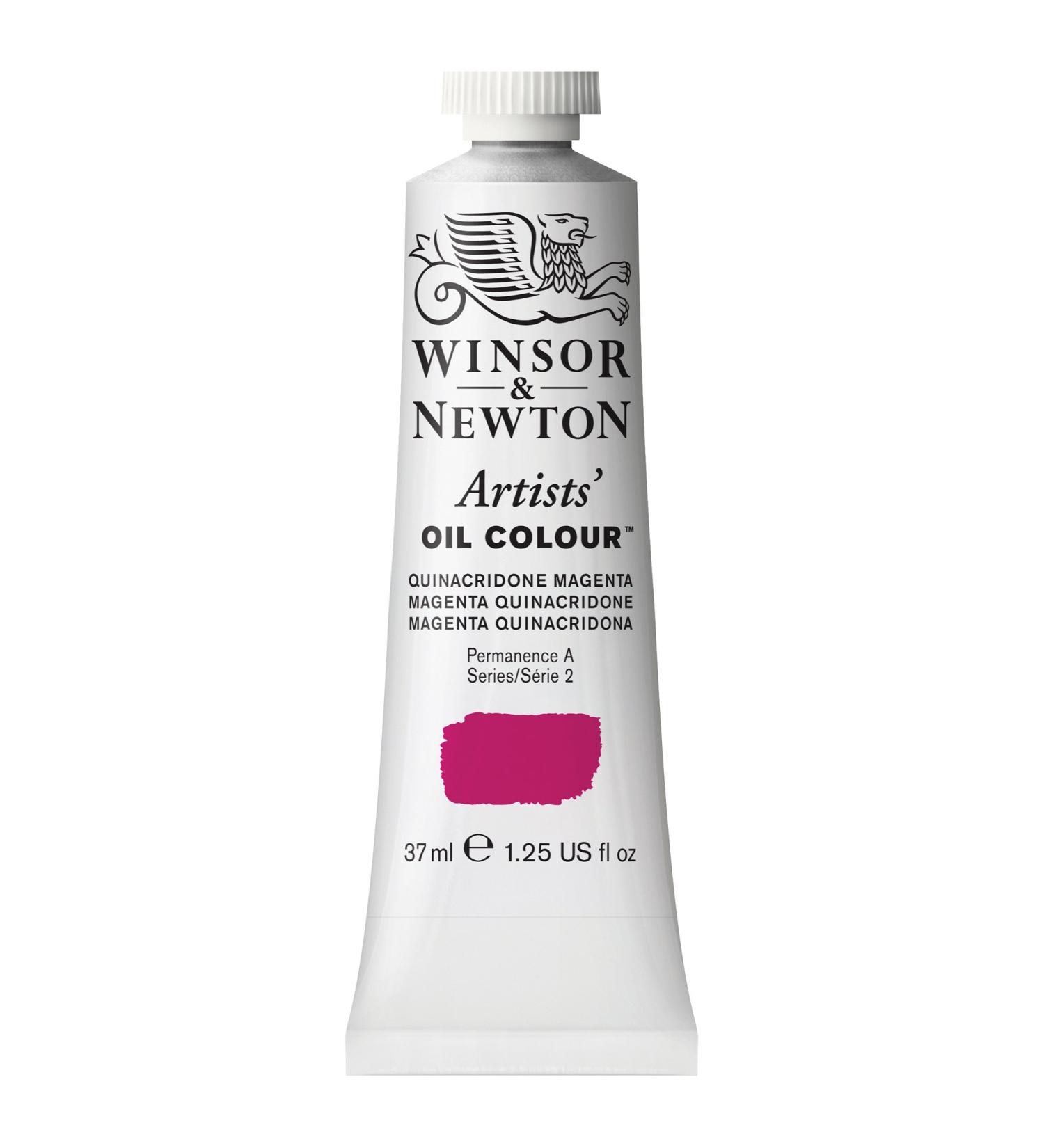Winsor & Newton Artists' Oil Color 37ml Quinacridone Magenta Tube - Vibrant Professional Artist Paint - Buy Online on GoSupps.com