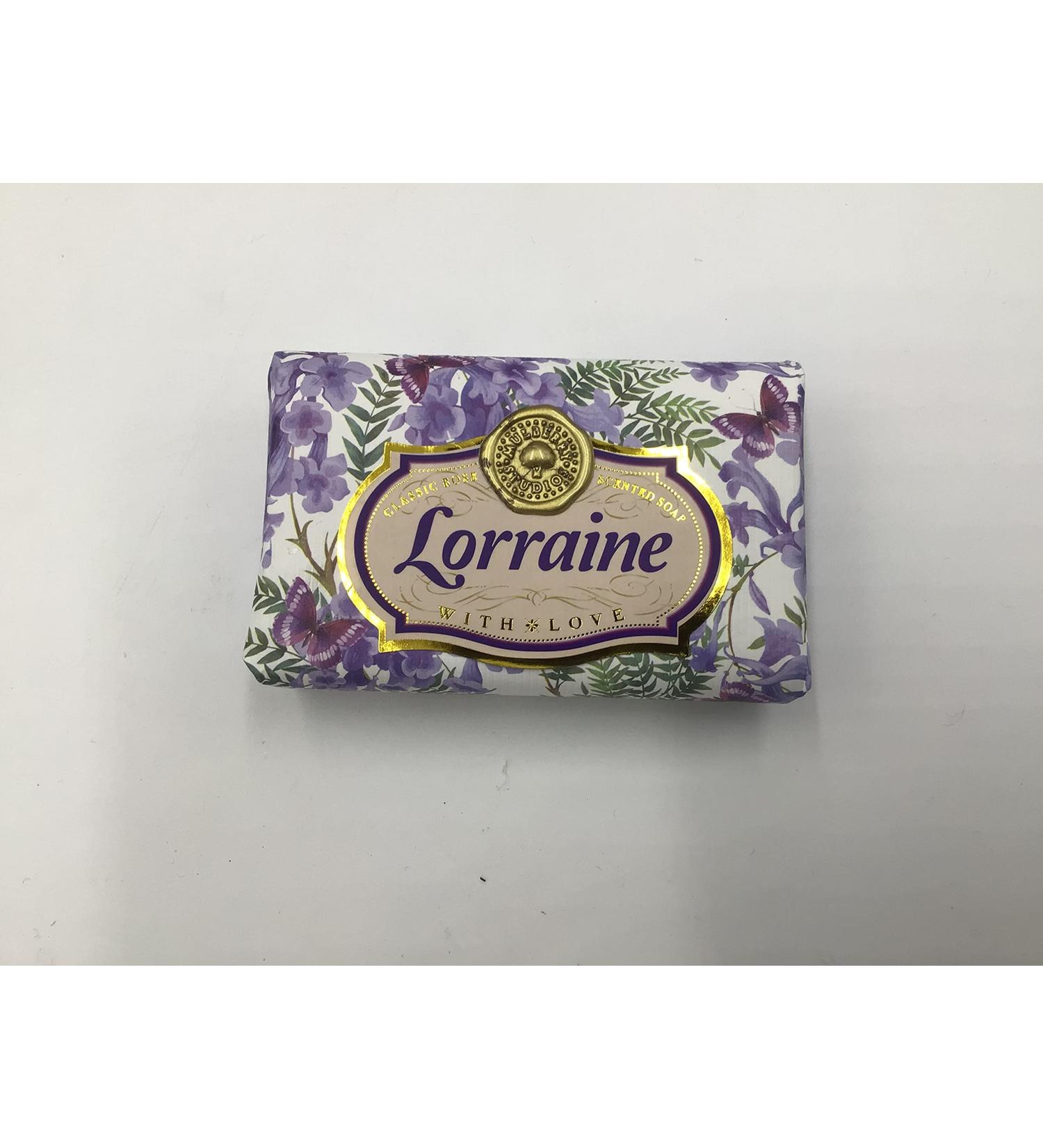 Lorraine - Gift Soap Bar For Her Birthday Rose Scent Mum Grandmother Cleanser Lather Present Girl