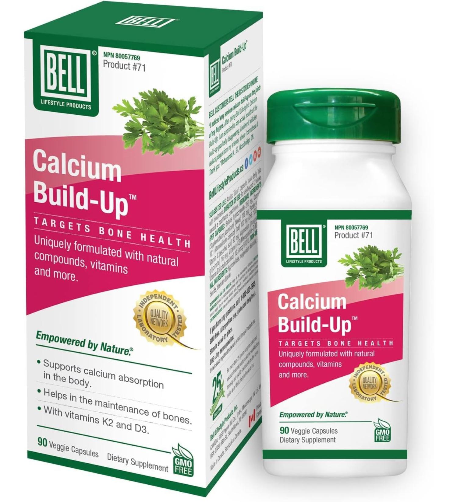 Bell Calcium Build-Up -Helps reduce calcium build-up (calcification) in arteries joints and other soft tissues -Calcium Supplements 90 count (Pack of 1) - Buy Online on GoSupps.com