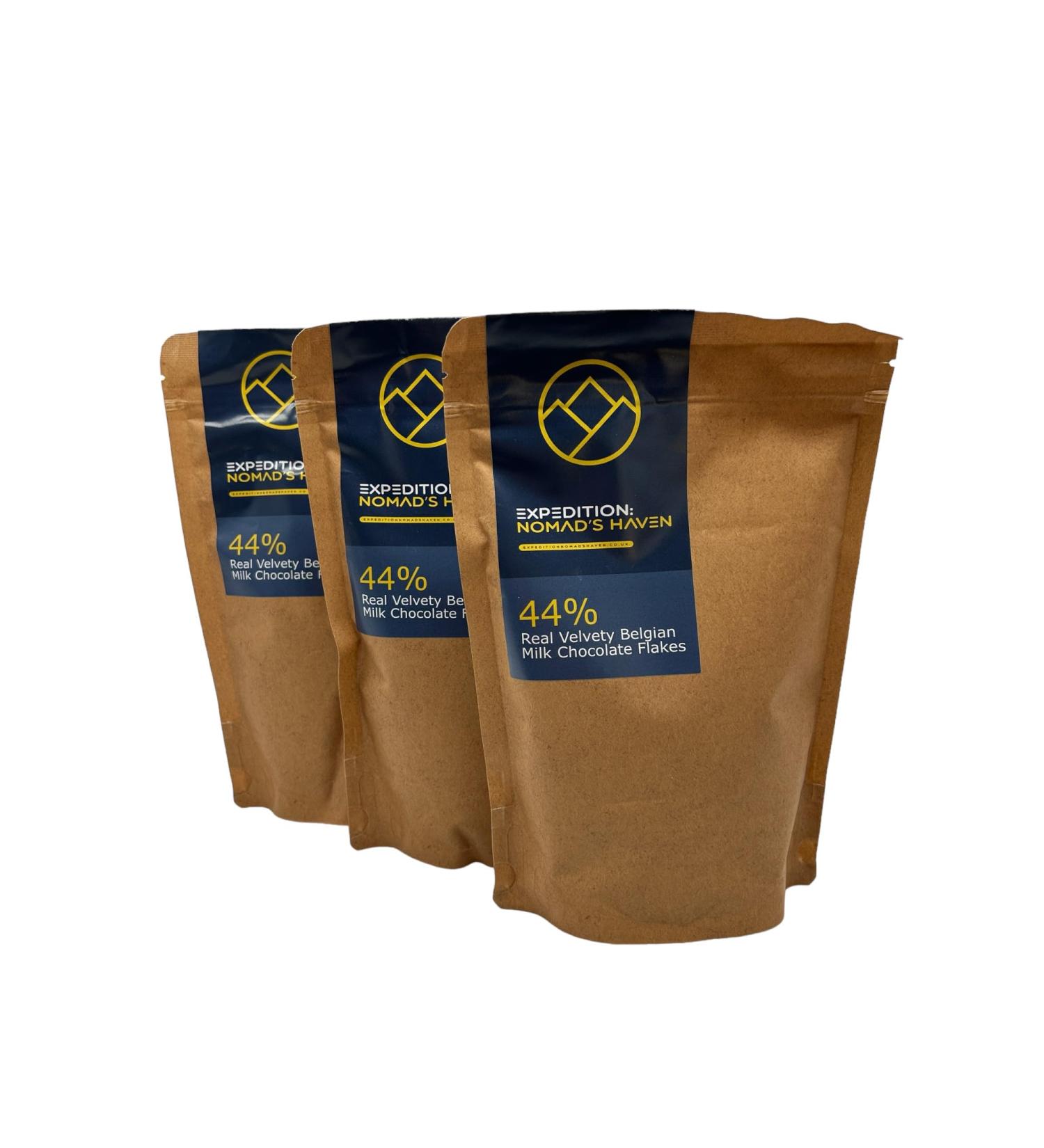 Luxury Hot Chocolate - Real 44% Belgian Milk Chocolate Flakes - 750g - Buy Online on GoSupps.com