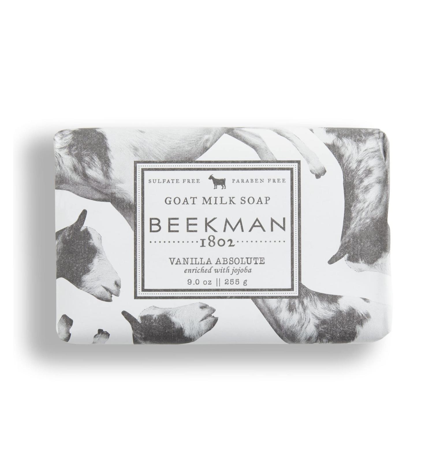 Beekman 1802 Goat Milk Soap Bar Vanilla Absolute 9 oz - Moisturizing Body Bar for Sensitive Skin - Cruelty-Free - Buy Online on GoSupps.com