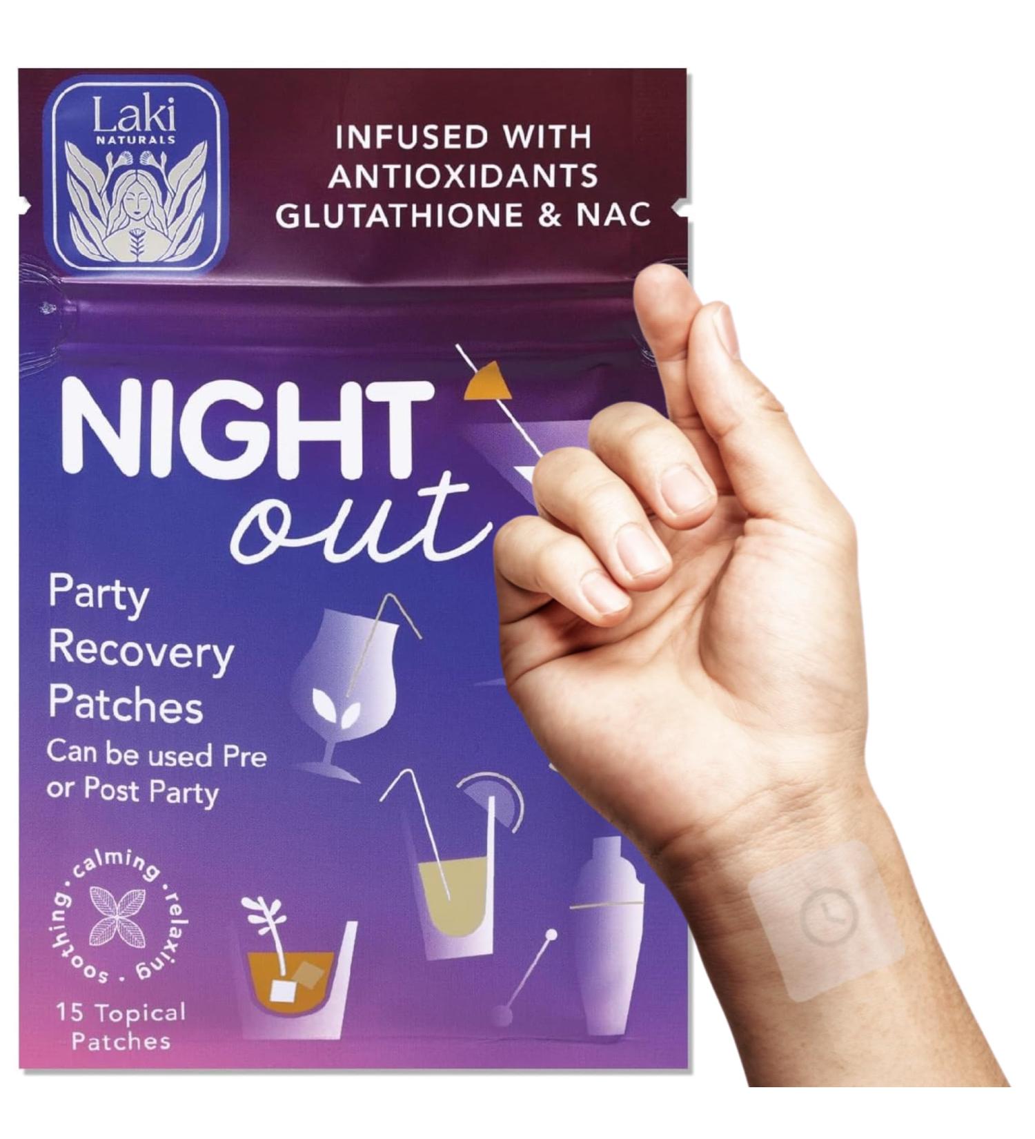 Laki Naturals Night-Out Patch (Pack of 15) | Reclaim Your Vitality and Equilibrium After Parties Bars and Fun Night Out (1 count pack of 15) - Buy Online on GoSupps.com