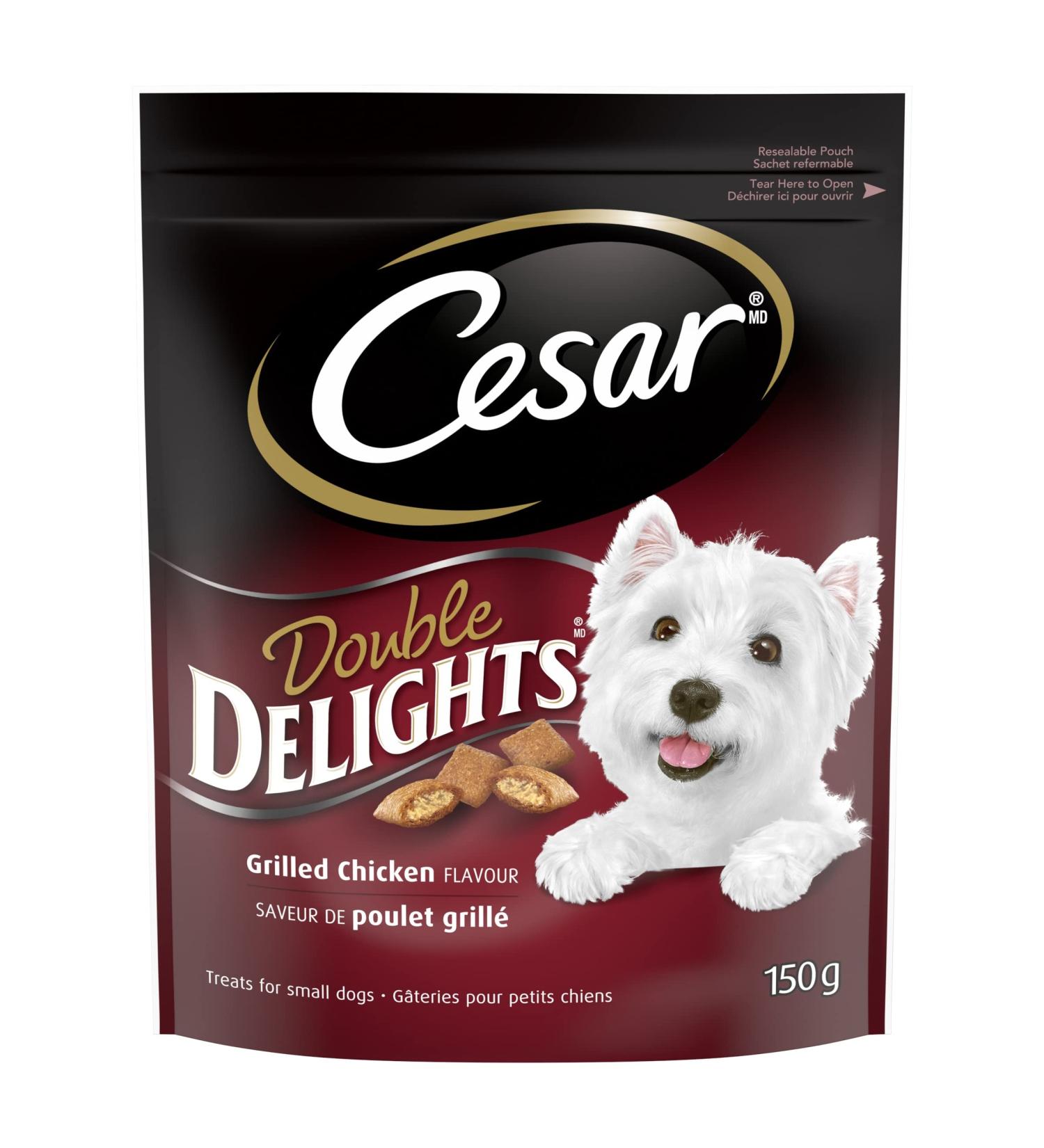 CESAR Double Delights Treats for Dogs - Chicken 150g (10 Pack) Chicken 15 g (Pack of 10) - Buy Online on GoSupps.com