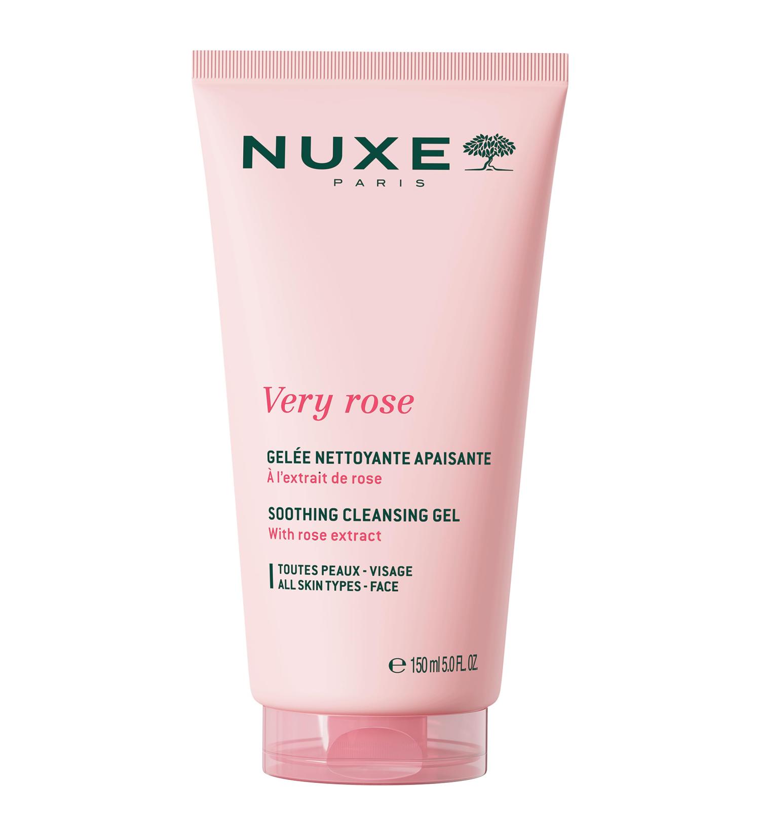 Nuxe Very Rose Soothing Cleansing Gel For Sensitive Skin. Melting Facial Cleanser with Glycerin and Rose Water for Fresh Smooth Skin 5 Fl Oz - Buy Online on GoSupps.com
