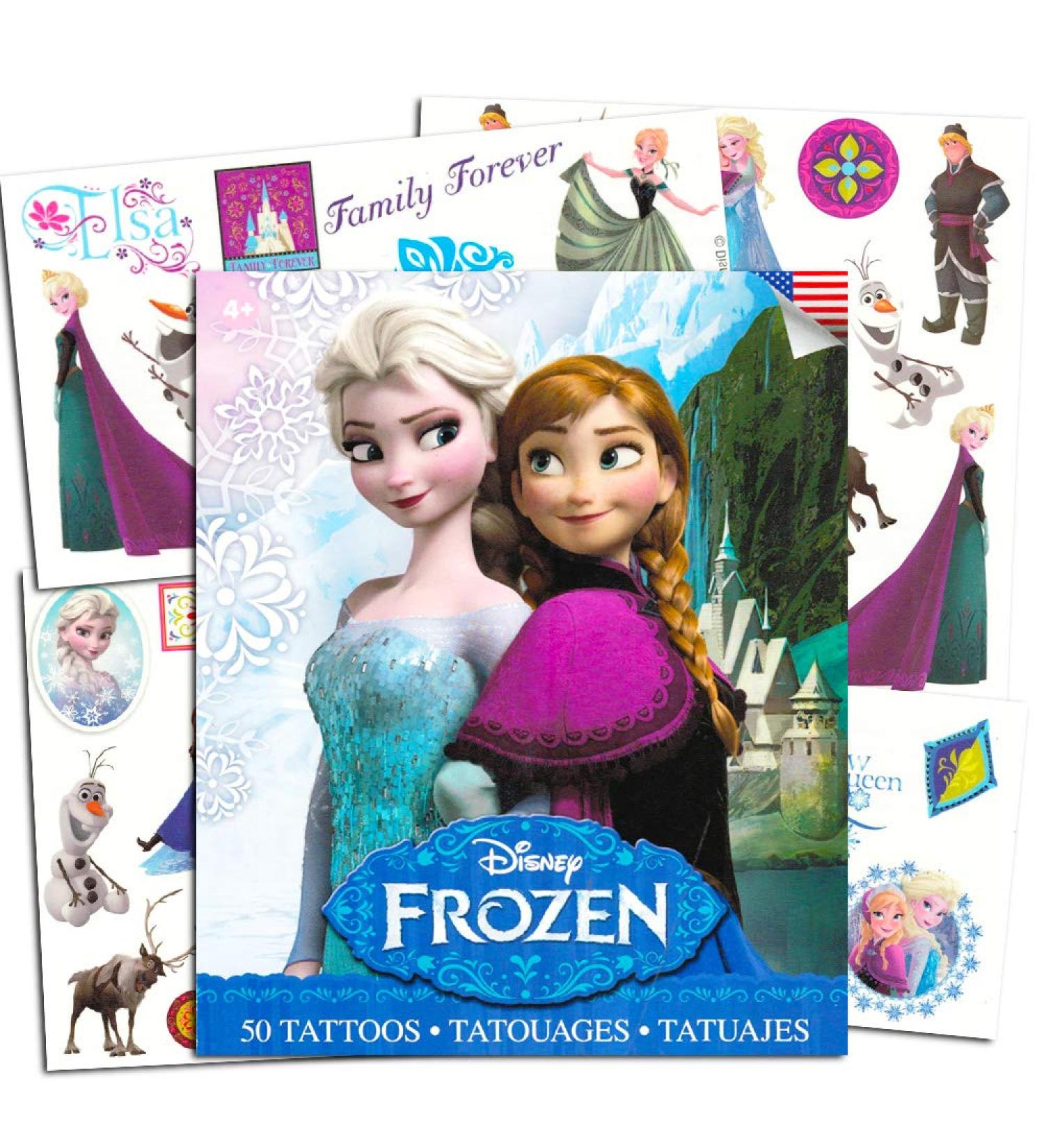 Savvi Disney Temporary Tattoos for Kids (Frozen)