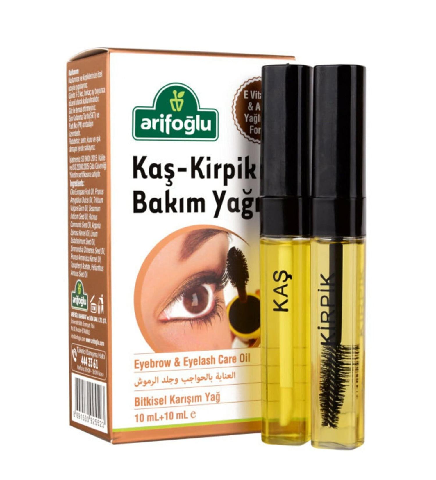  Arifoglu Eyebrow Care Oil 10ml + 10ml with Argan Oil and Natural Vitamin E - Buy Online on GoSupps.com