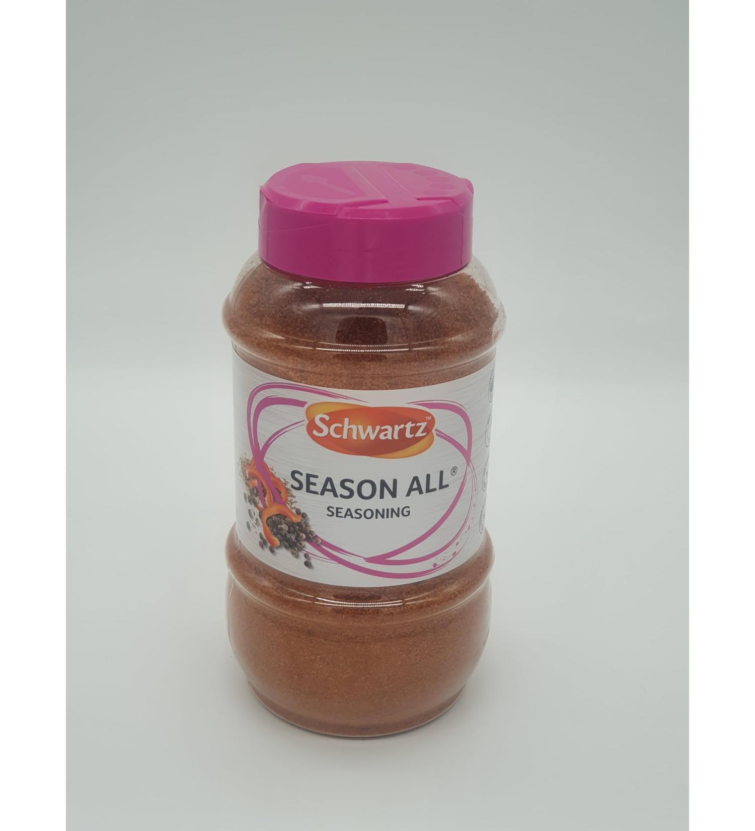 Schwartz SEASON ALL Seasoning. Savoury Seasoning blend of Black pepper Paprika and celery seeds. Suitable for Vegetarians 840g. By Limitless Essentials - Buy Online on GoSupps.com