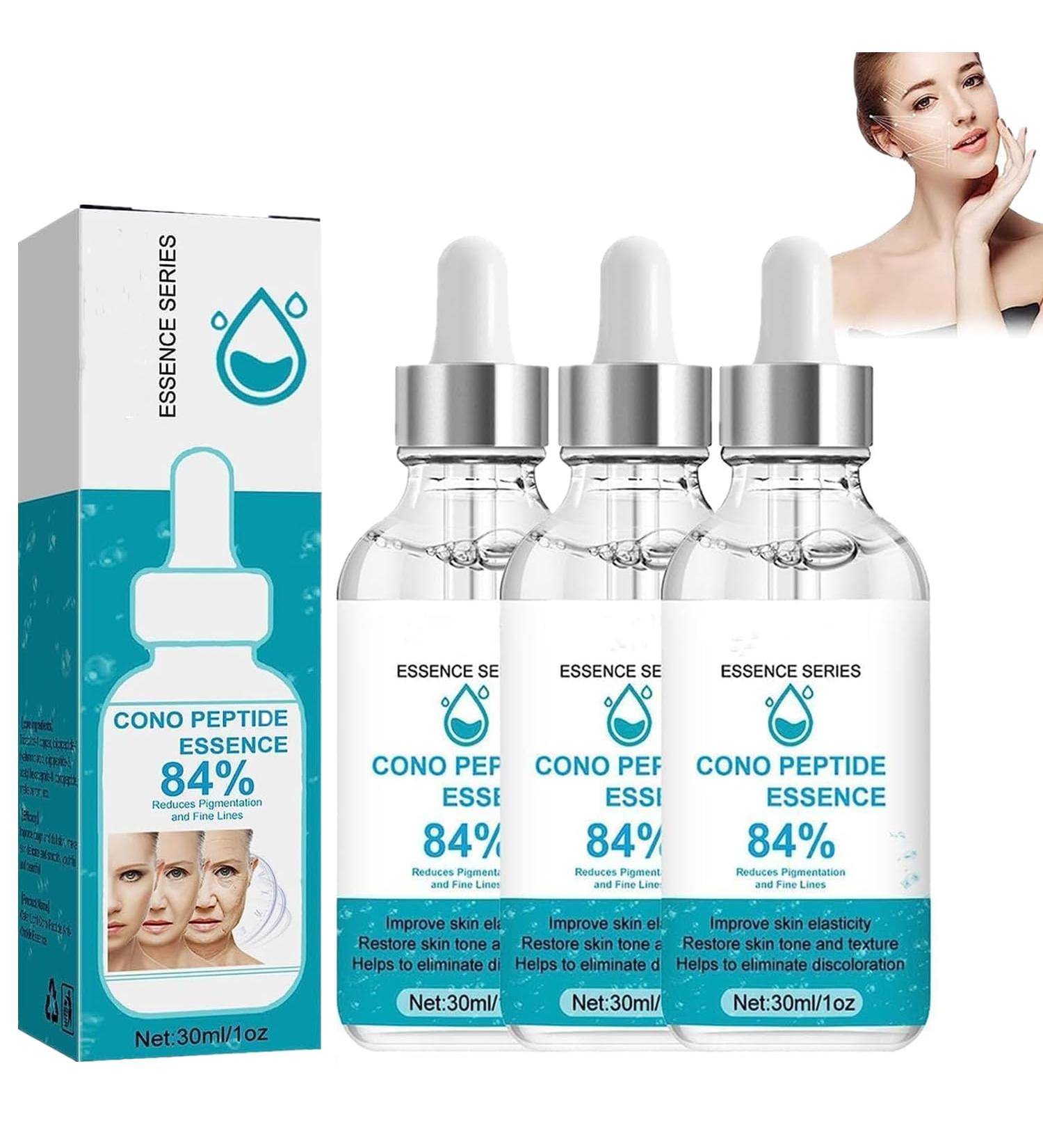 3PC Cono Peptide Essence - 84% Pure Plant Extract Serum | Hydrating Anti-Aging & Moisturizing Face Essence | Reduce Pigmentation & Fine Lines (30ml - Buy Online on GoSupps.com