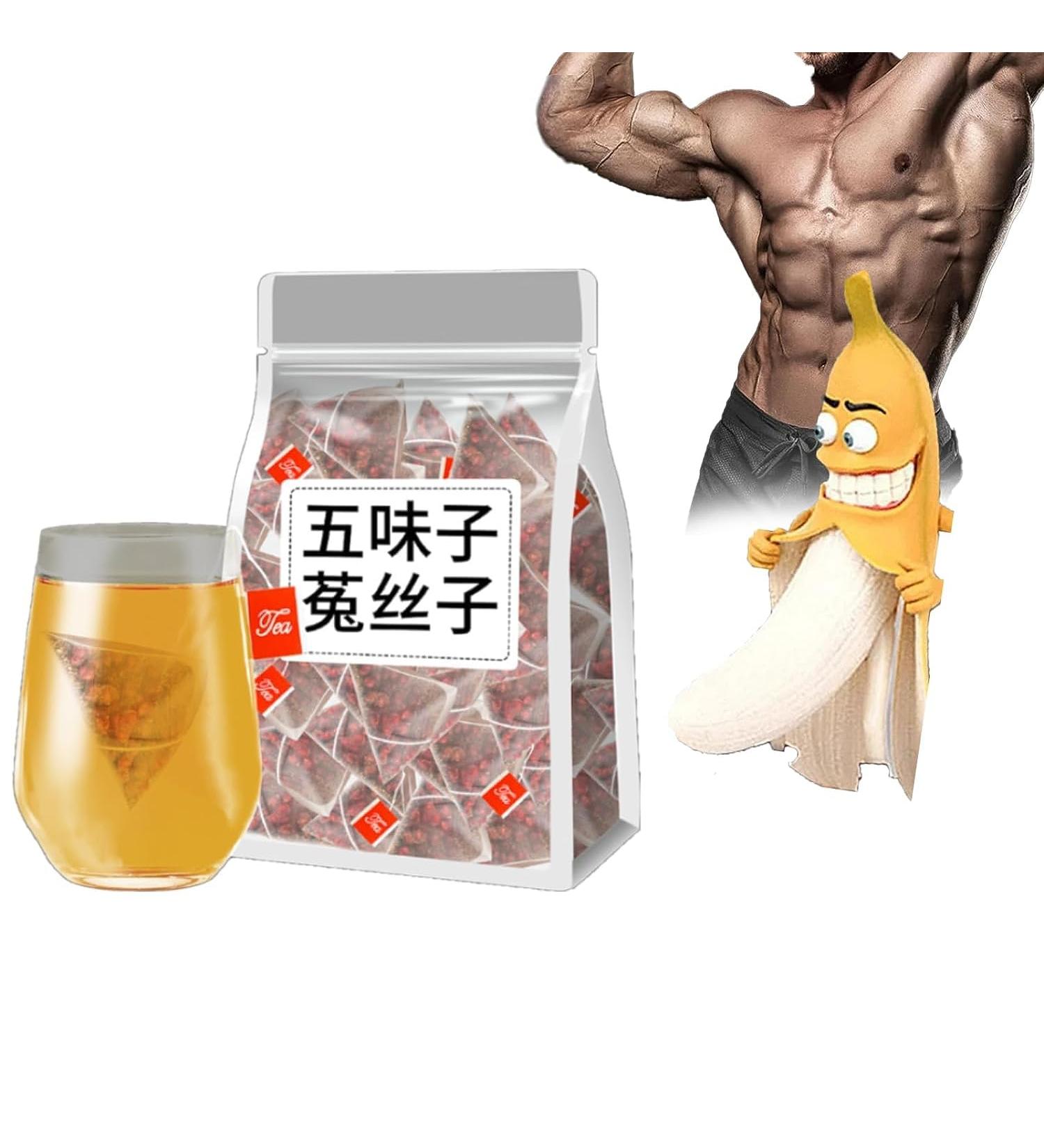 Five Flavors Goji Berry Tea Men's Essentials Essential Pure Chinese Herbal Medicine for Men Four Famous Five Flavors Wolfberry Tea Chinese Kidney Care Tea (1BOX) - Buy Online on GoSupps.com